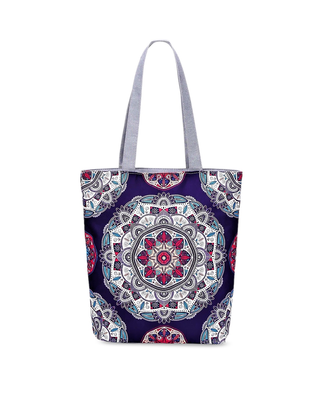 

Diva Dale Women Blue Floral Printed Oversized Shopper Tote Bag