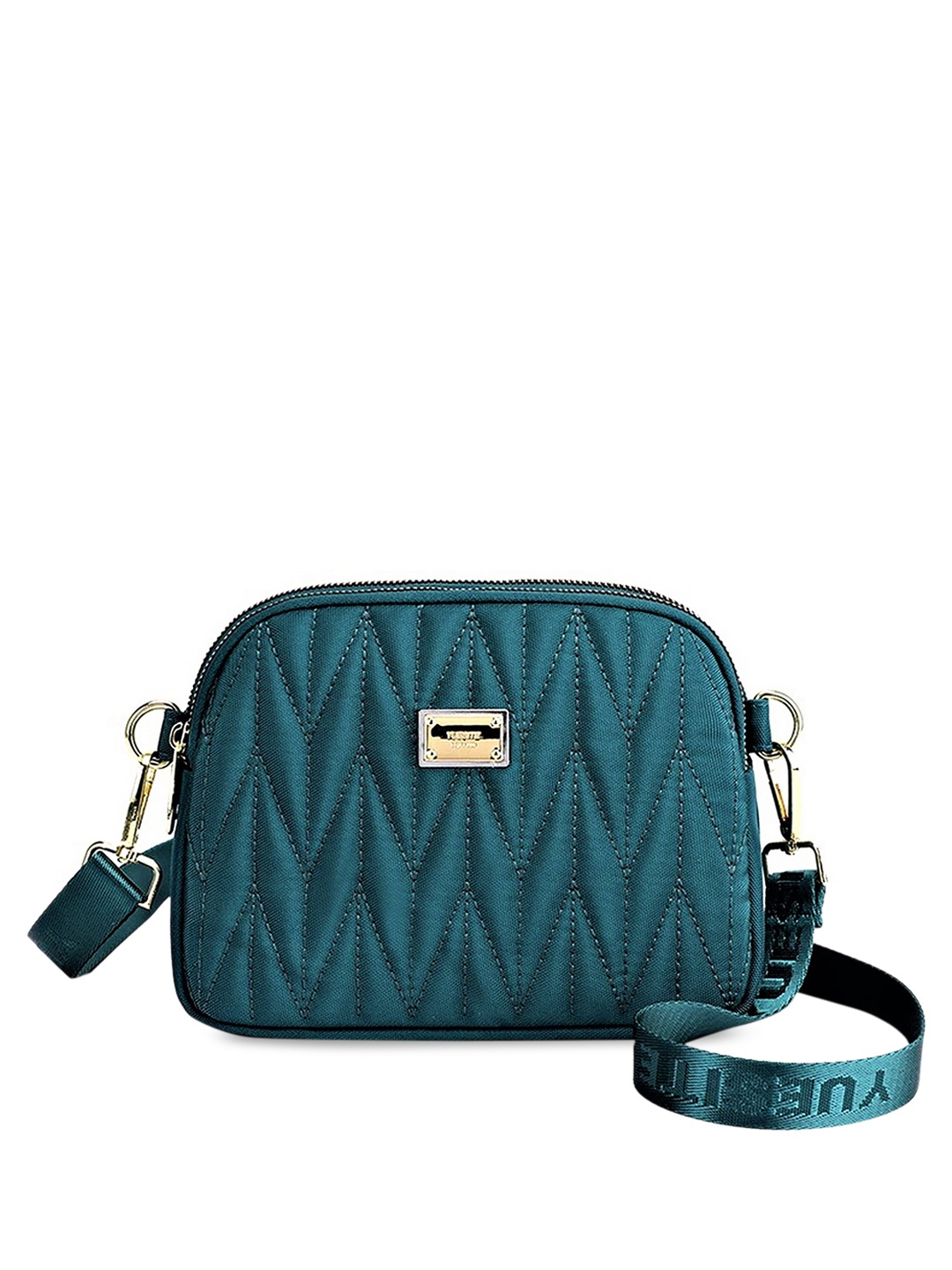 

Diva Dale Women Green Textured Structured Sling Bag with Quilted