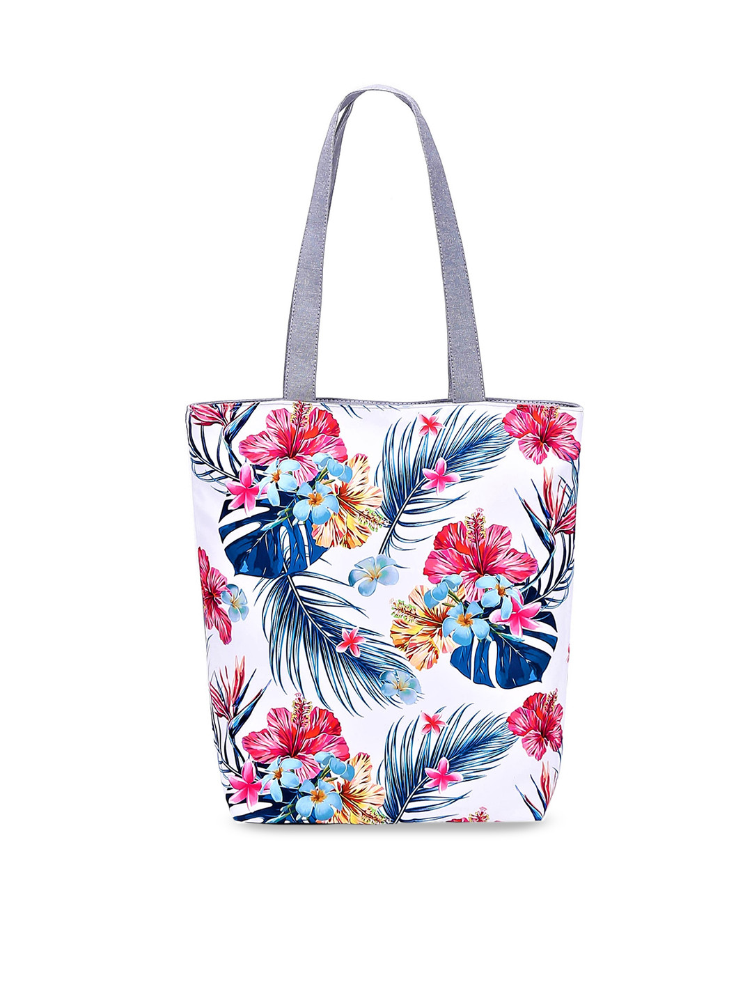 

Diva Dale White Floral Printed Oversized Shopper Tote Bag