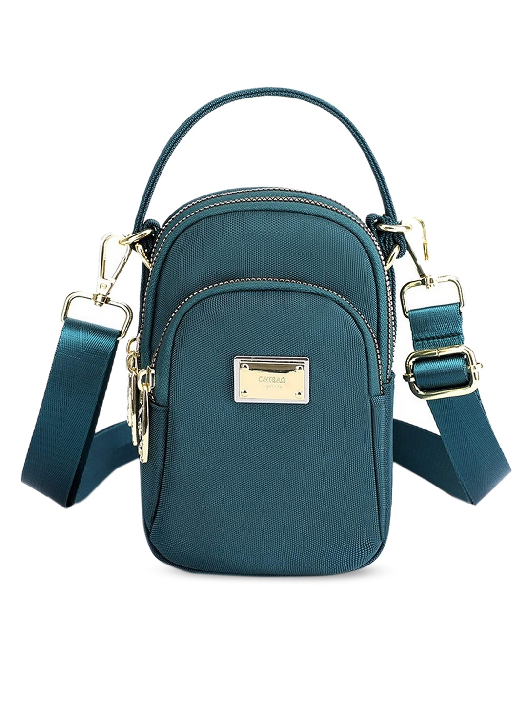 

Diva Dale Women Green Structured Multi-Pockets Sling Bag