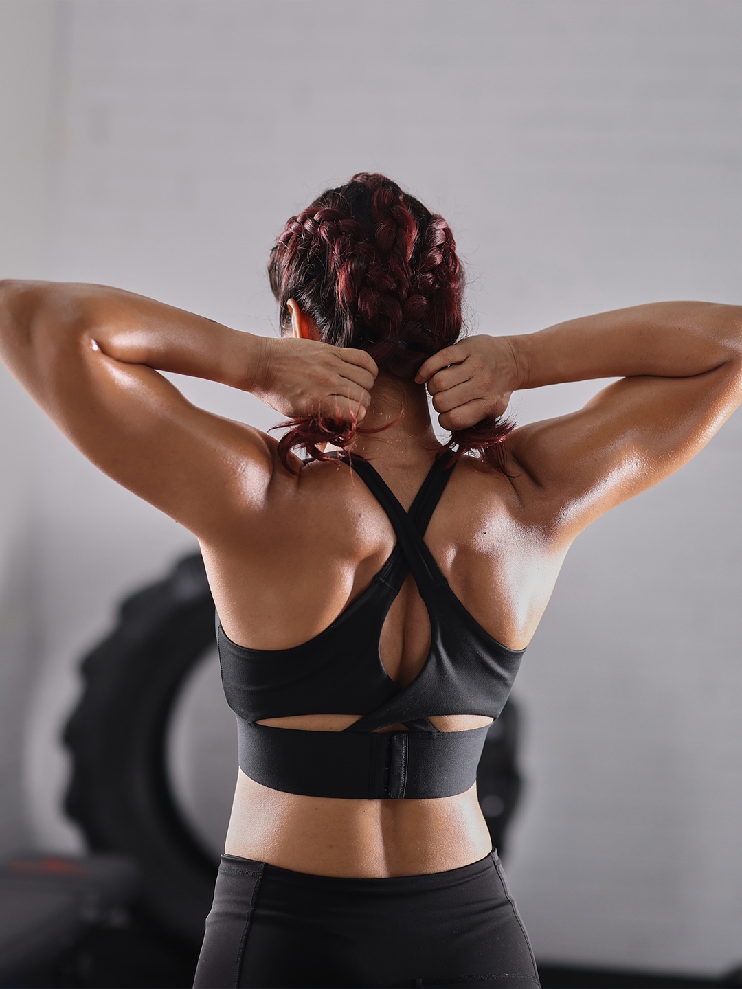 

Blissclub Flex-It Moulded Supportive Aerofirm Sports Bra, Black