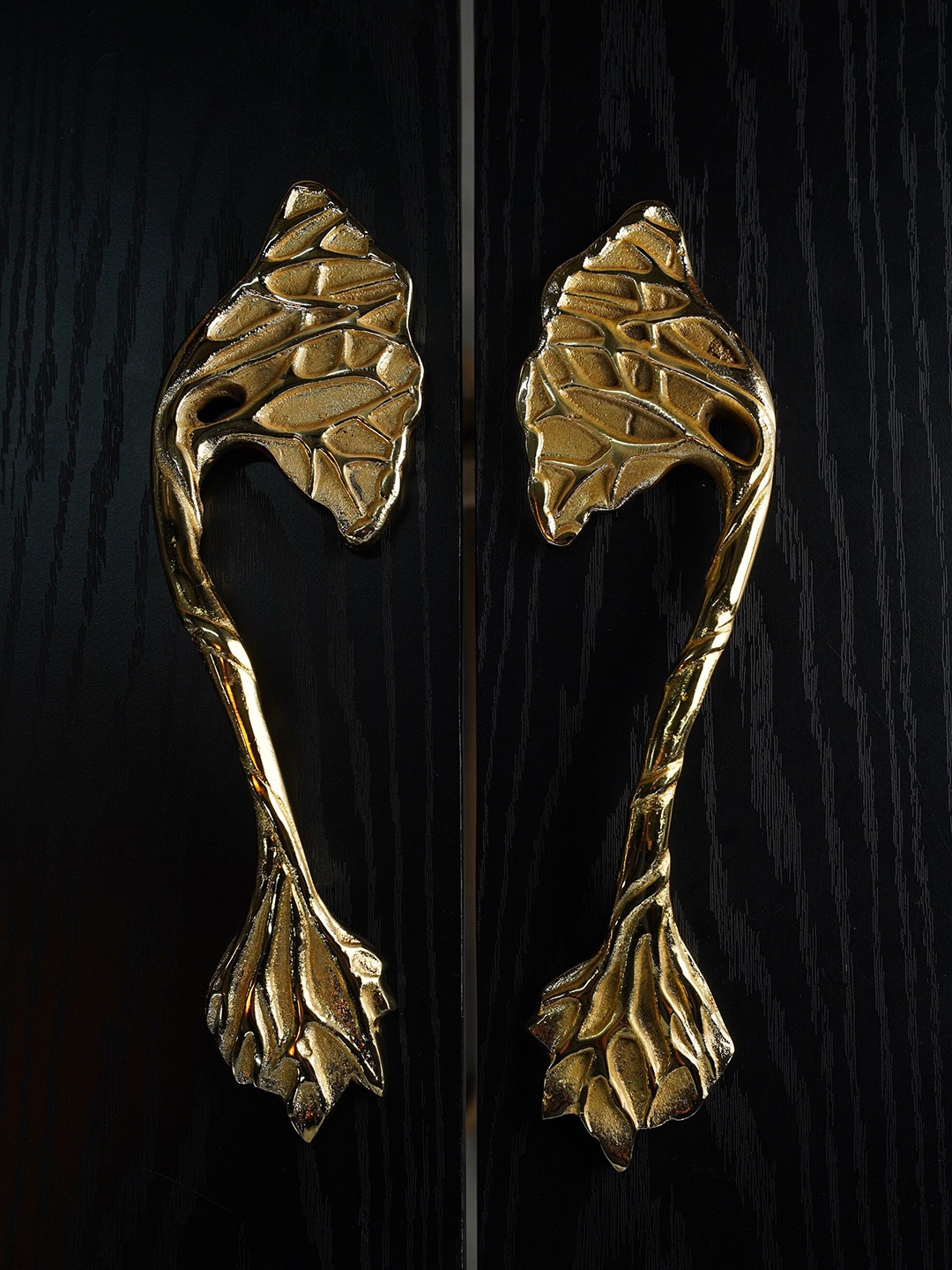 

Folkstorys Set Of 2 Gold-Toned Solid Brass Door Knobs