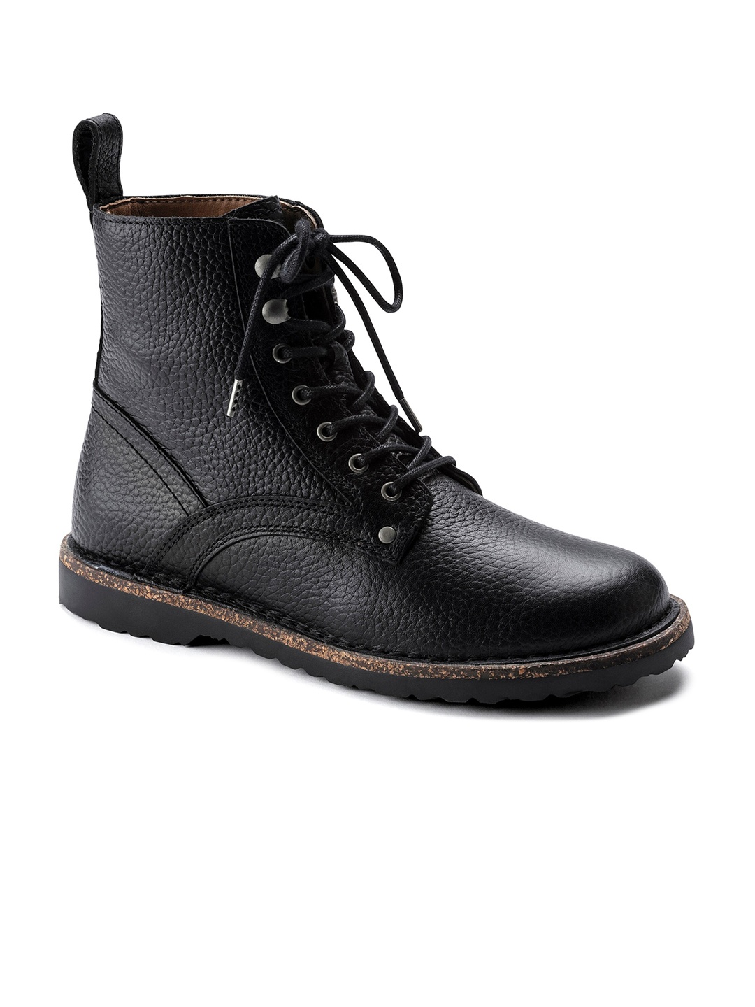 

Birkenstock Bryson Black Regular Width Grained Leather Boots