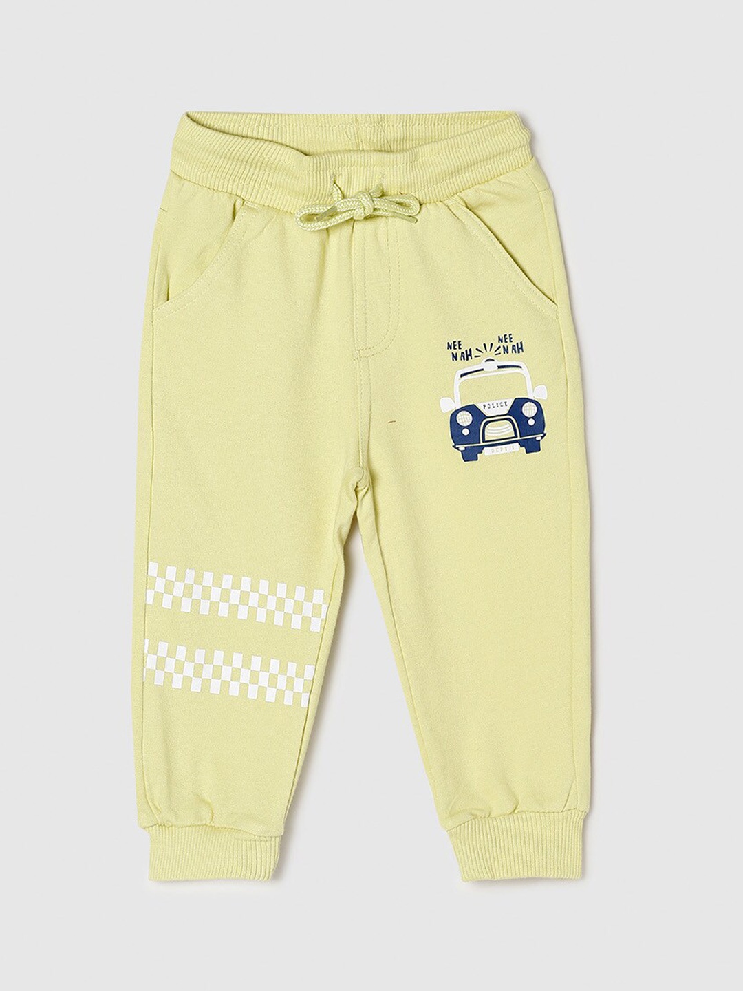 

max Infants Boys Yellow Solid Joggers