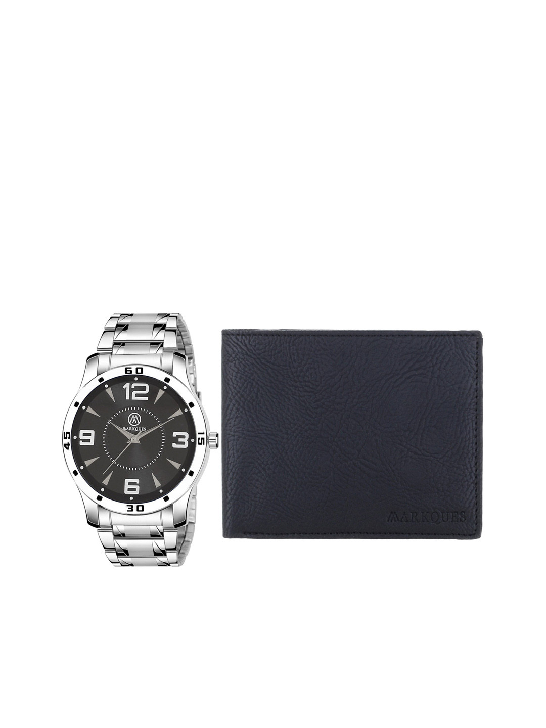 

MARKQUES Men Silver-Toned Solid Accessory Gift Set