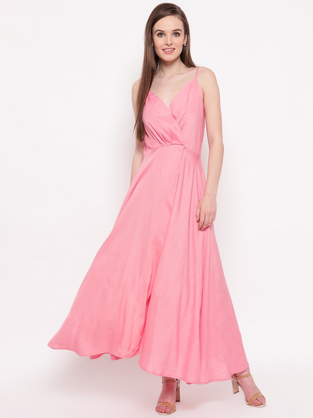 

Aawari Women Pink Maxi Dress