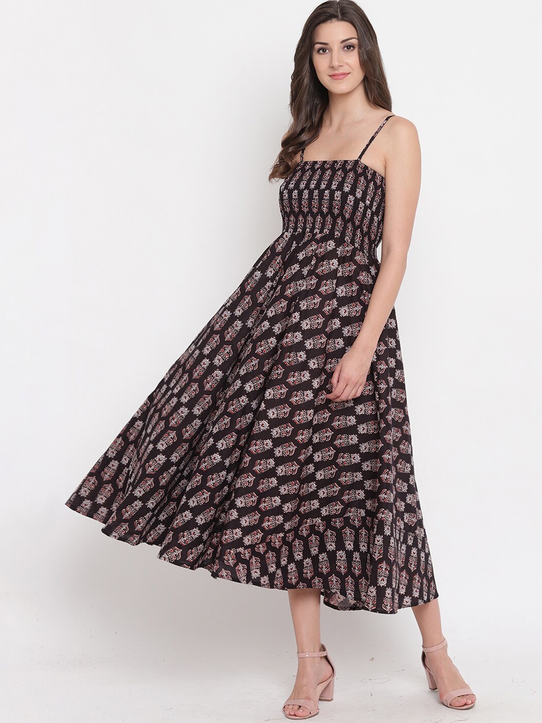 

Aawari Black Ethnic Motifs Gown Dress
