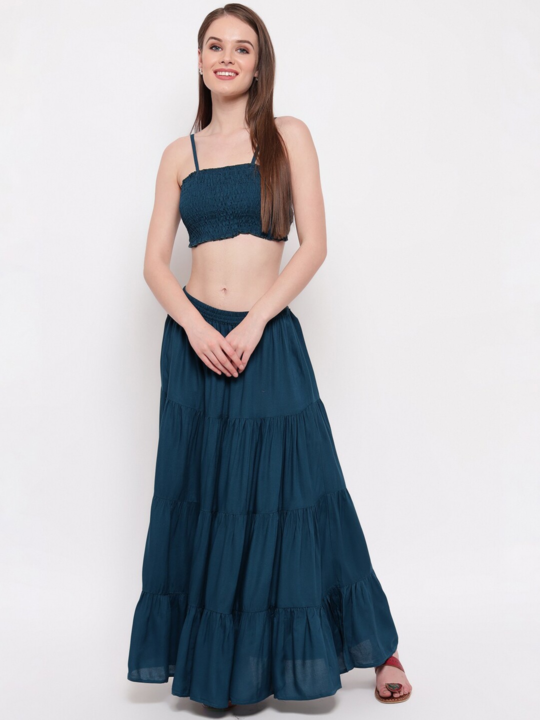 

Aawari Women Blue Bralette Crop Top
