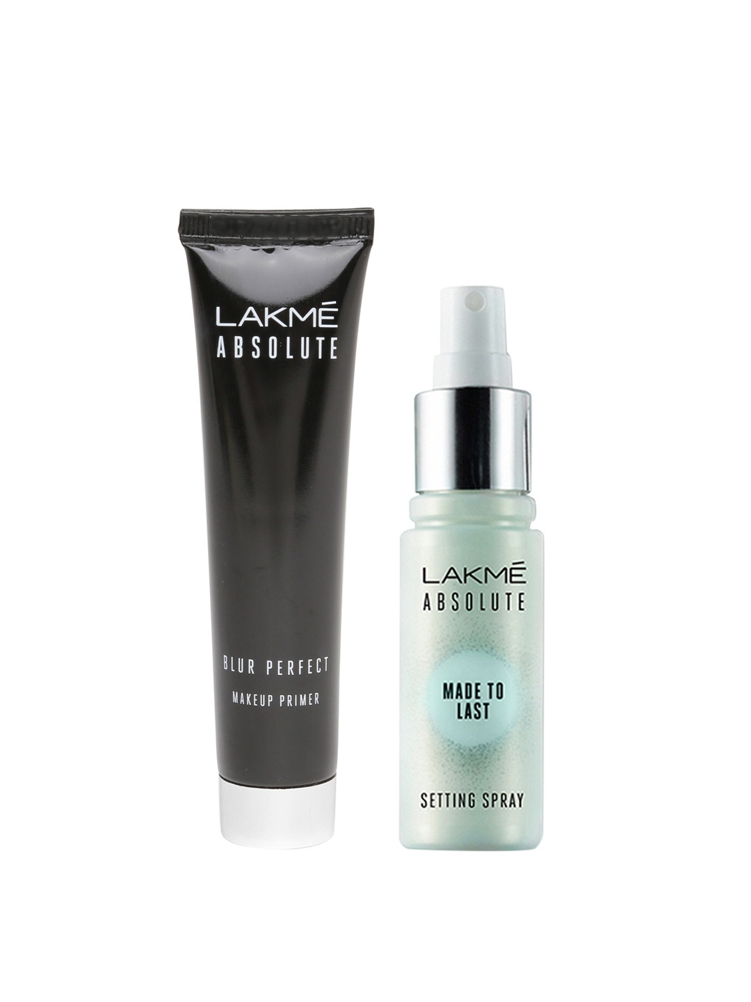 

Lakme Absolute Set of Made to Last Setting Spray 60ml & Blur Perfect Makeup Primer 30ml, Black
