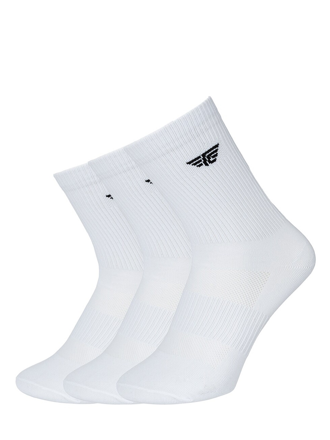 

Red Tape Men Pack Of 3 Solid Above Ankle Socks, White