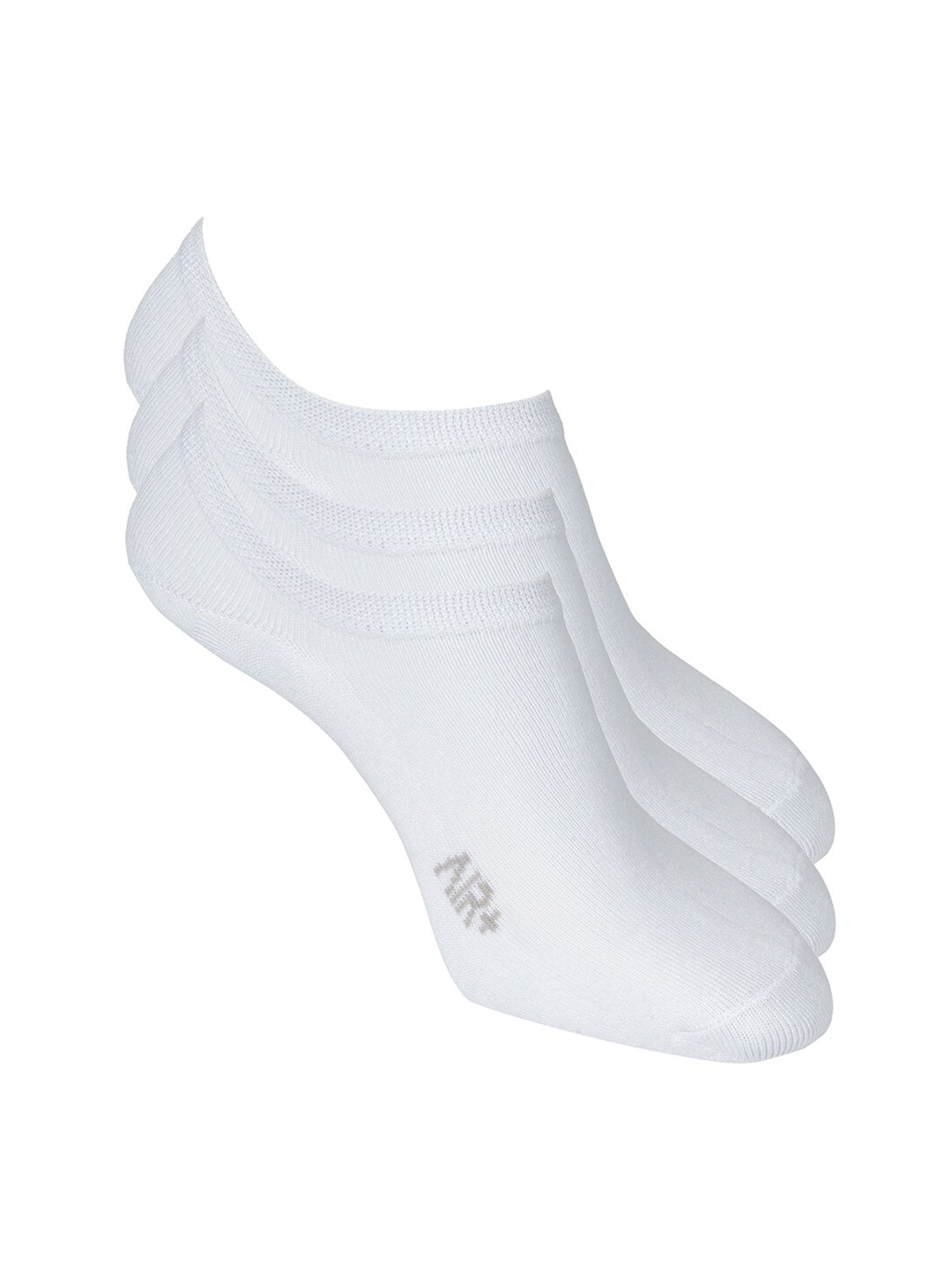 

Red Tape Men White Pack Of 3 Solid Shoe Liners Socks
