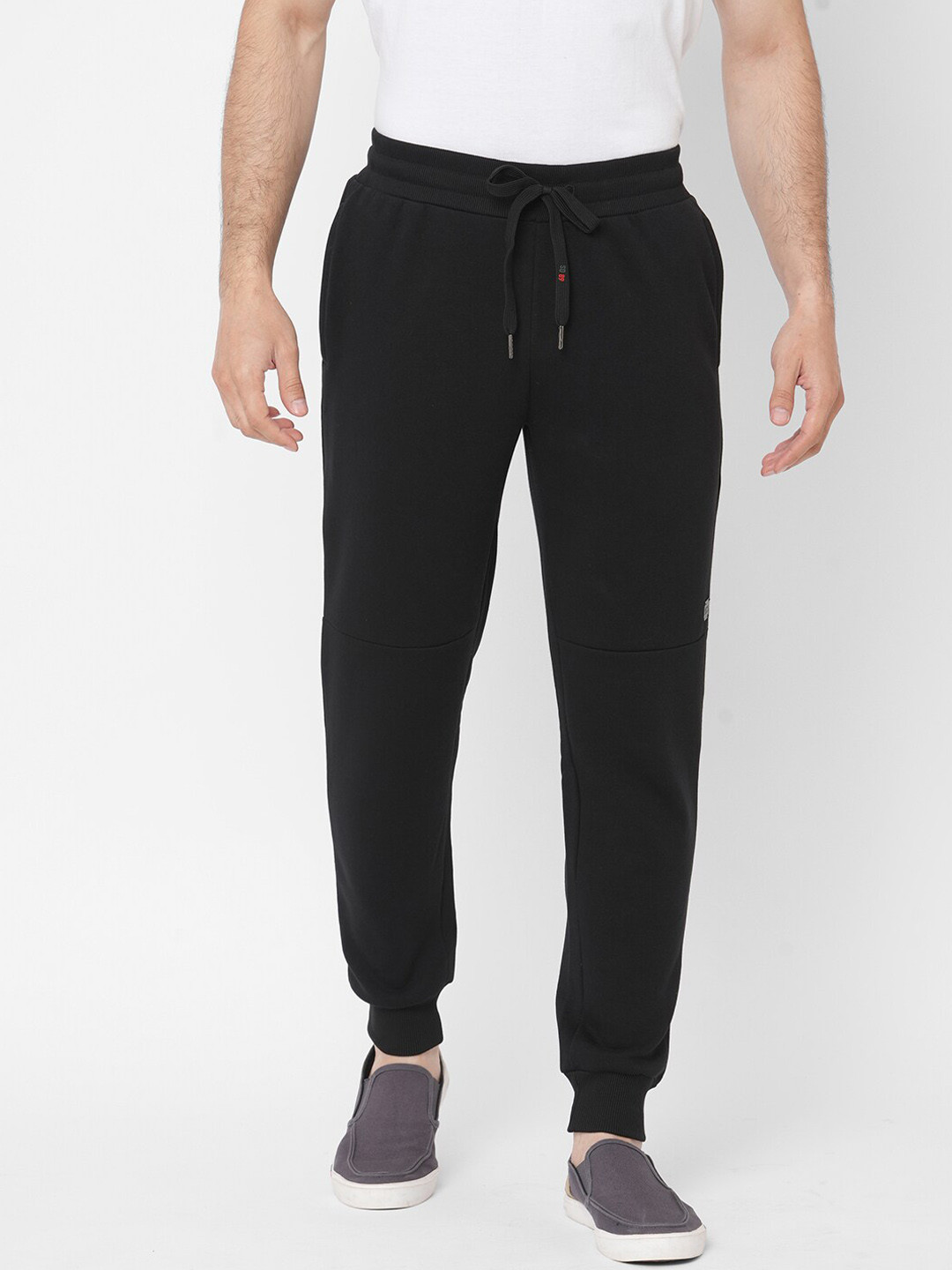 

Sweet Dreams Men Black Solid Pure Fleece Joggers