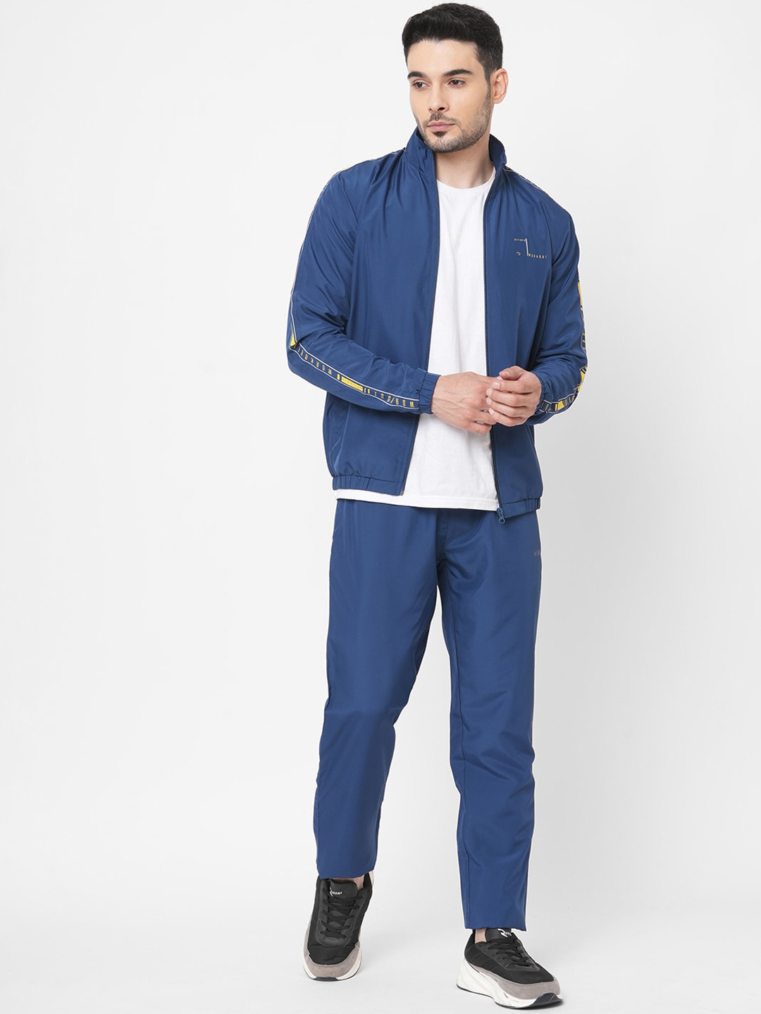 

Sweet Dreams Men Blue & White Night suit