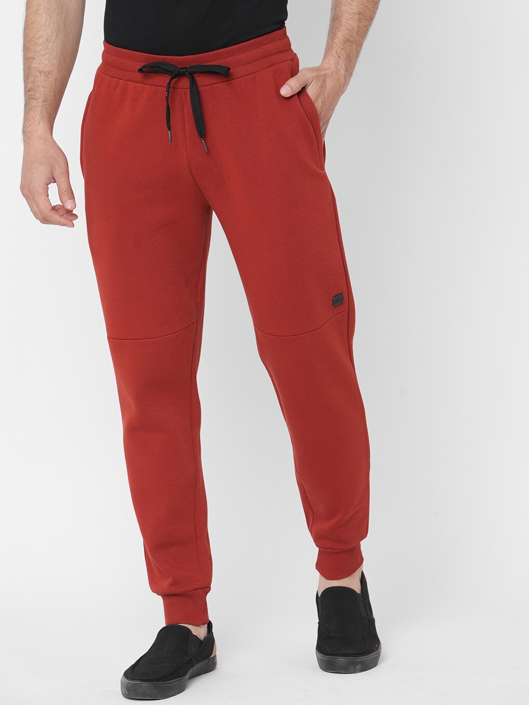 

Sweet Dreams Men Rust Orange Solid Lounge Pants