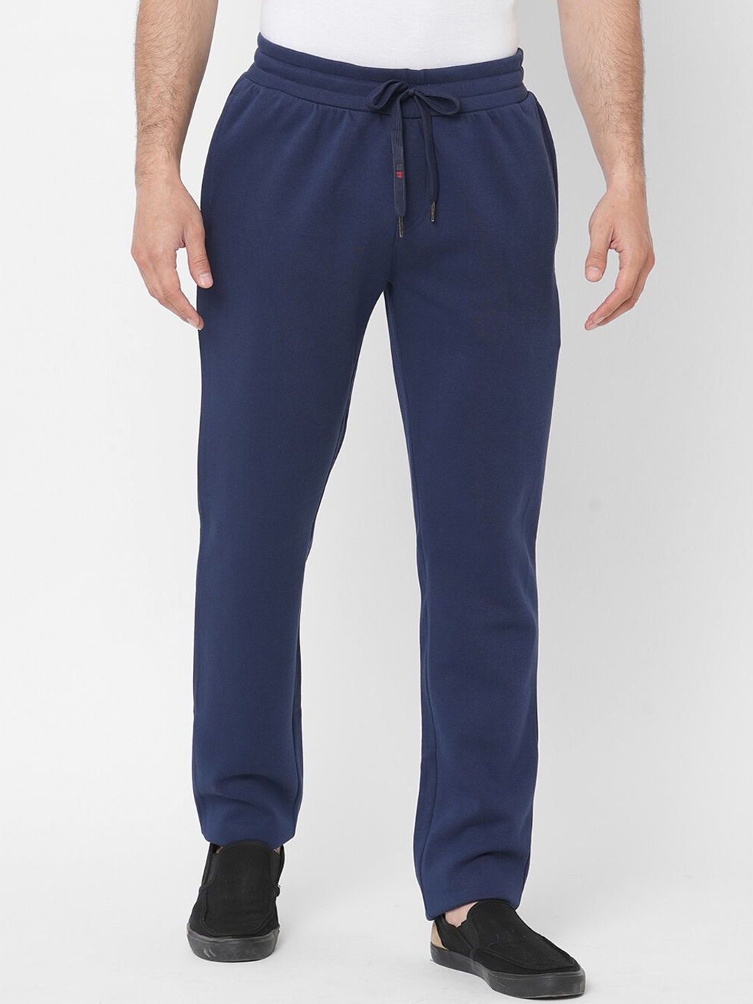 

Sweet Dreams Men Navy Blue Fleece Solid Track Pants