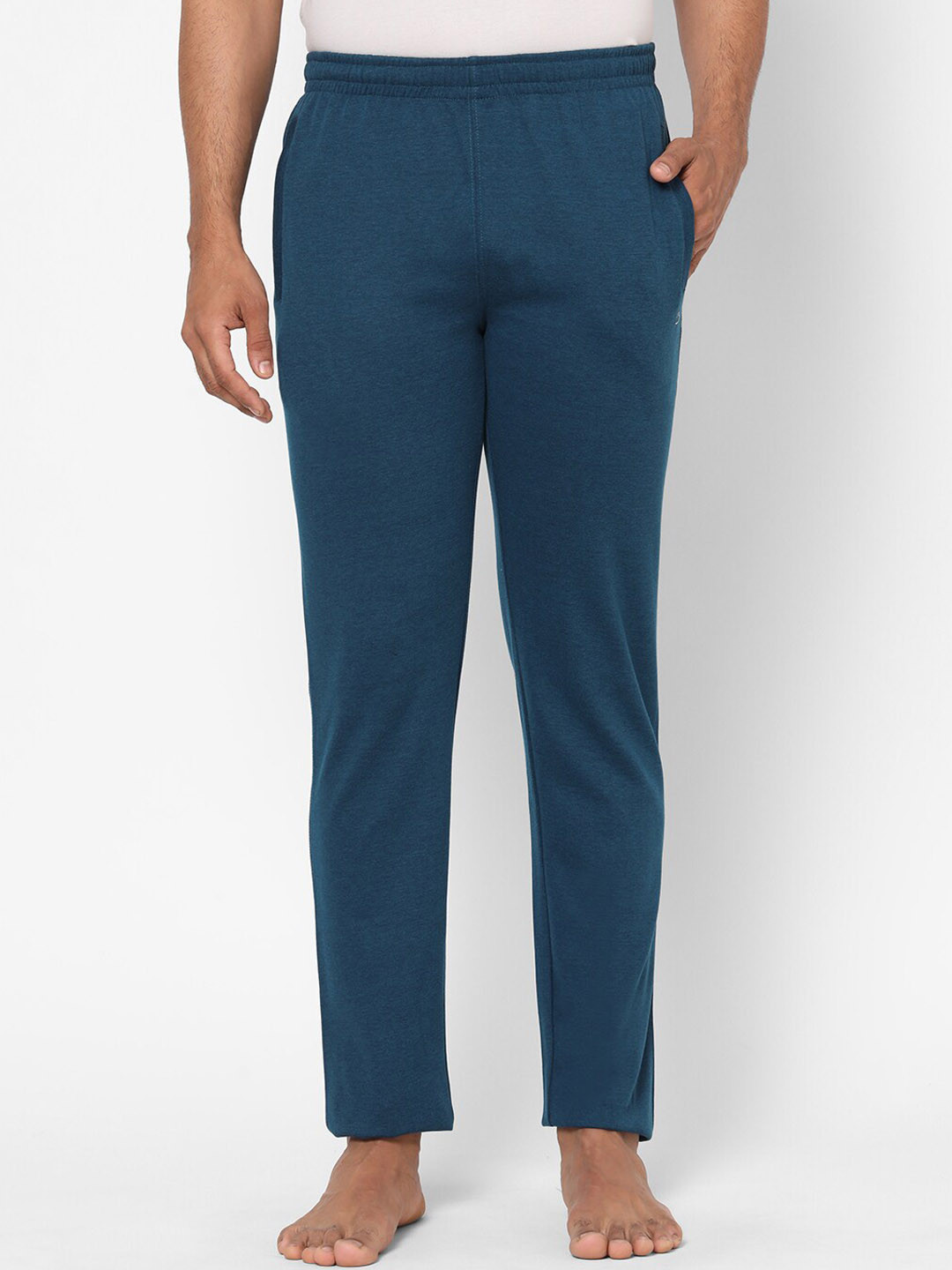 

Sweet Dreams Men Teal Blue Solid Cotton Lounge Pants