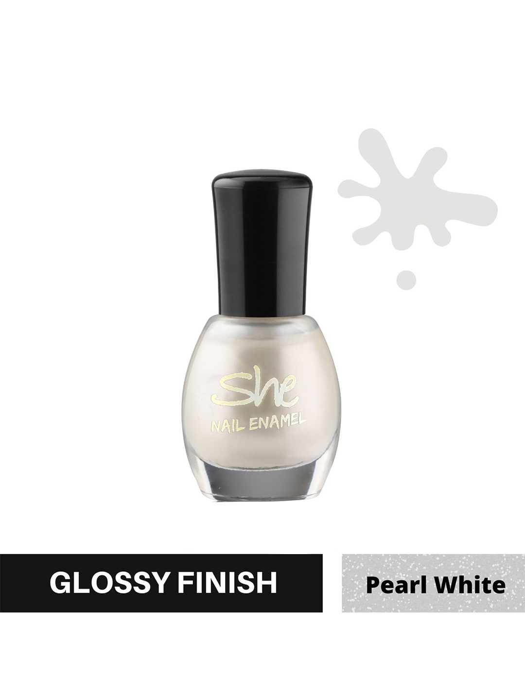 

Archies She Glossy Quick-Dry Nail Polish - Pearl White 104