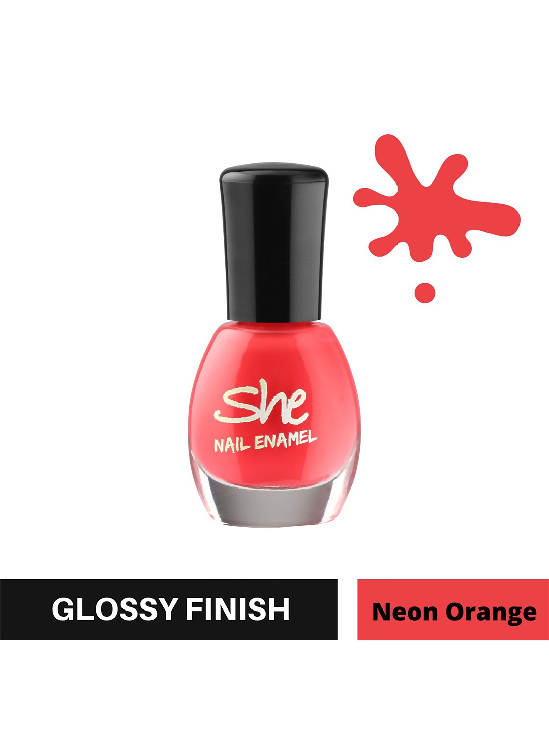 

Archies She Glossy Quick-Dry Nail Polish - Neon Orange 211