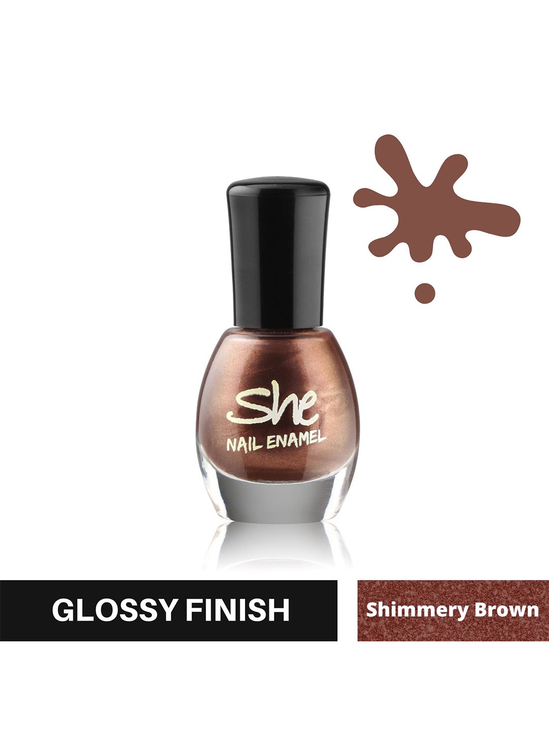 

Archies She Glossy Finish Nail Enamel 8 ml - Shimmery Brown 402