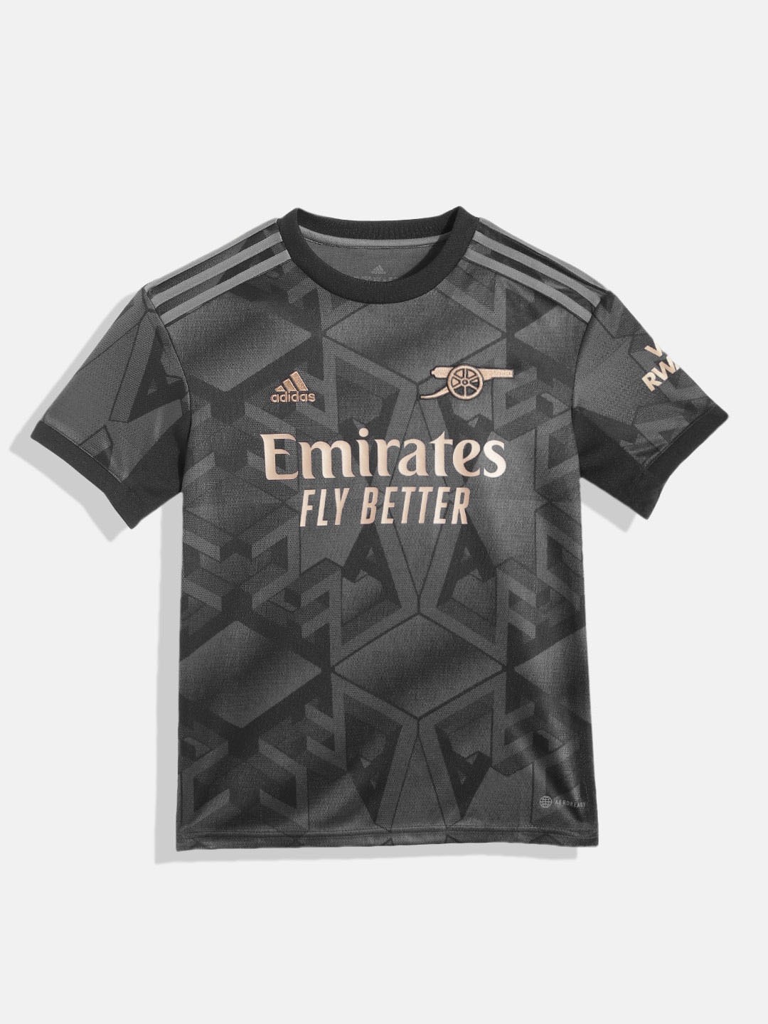 

ADIDAS Kids Black & Grey Emirates Printed FIFA AFC A JSY 128 T-shirt