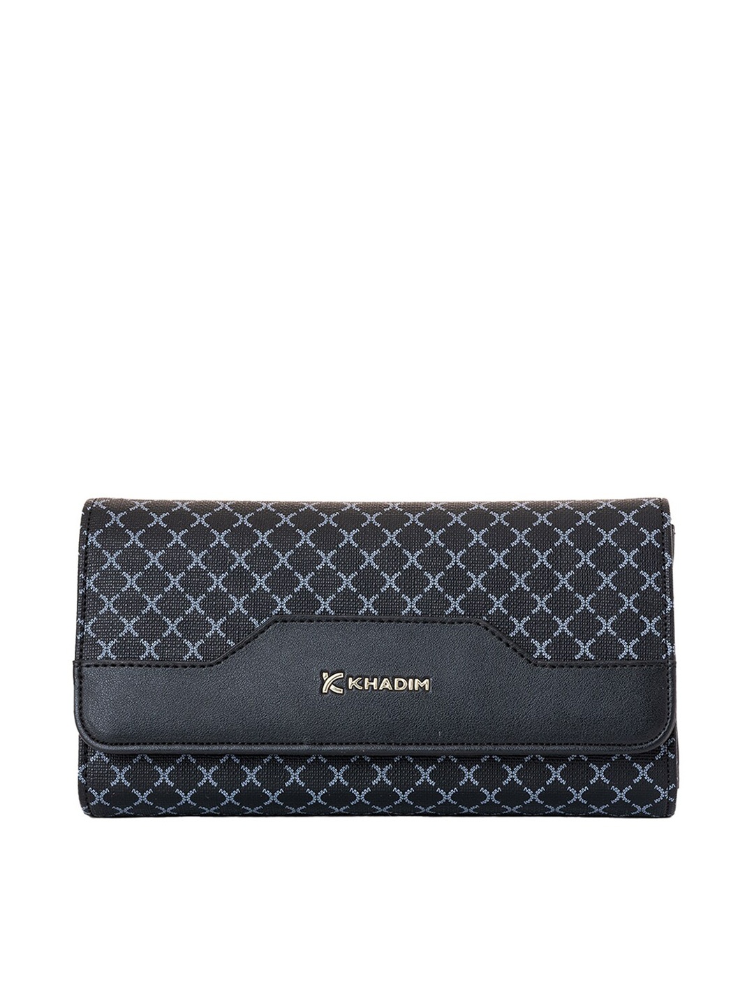 

Khadims Women Geometric Printed Envelope, Black