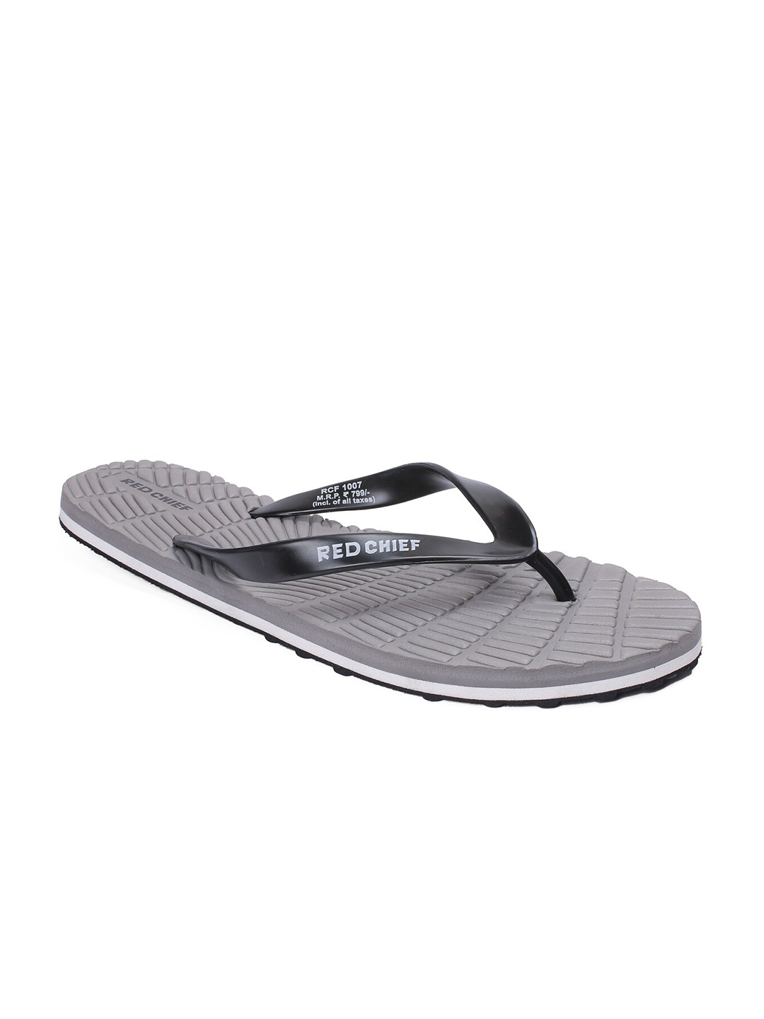 

Red Chief Men Rubber Thong Flip-Flops, Grey