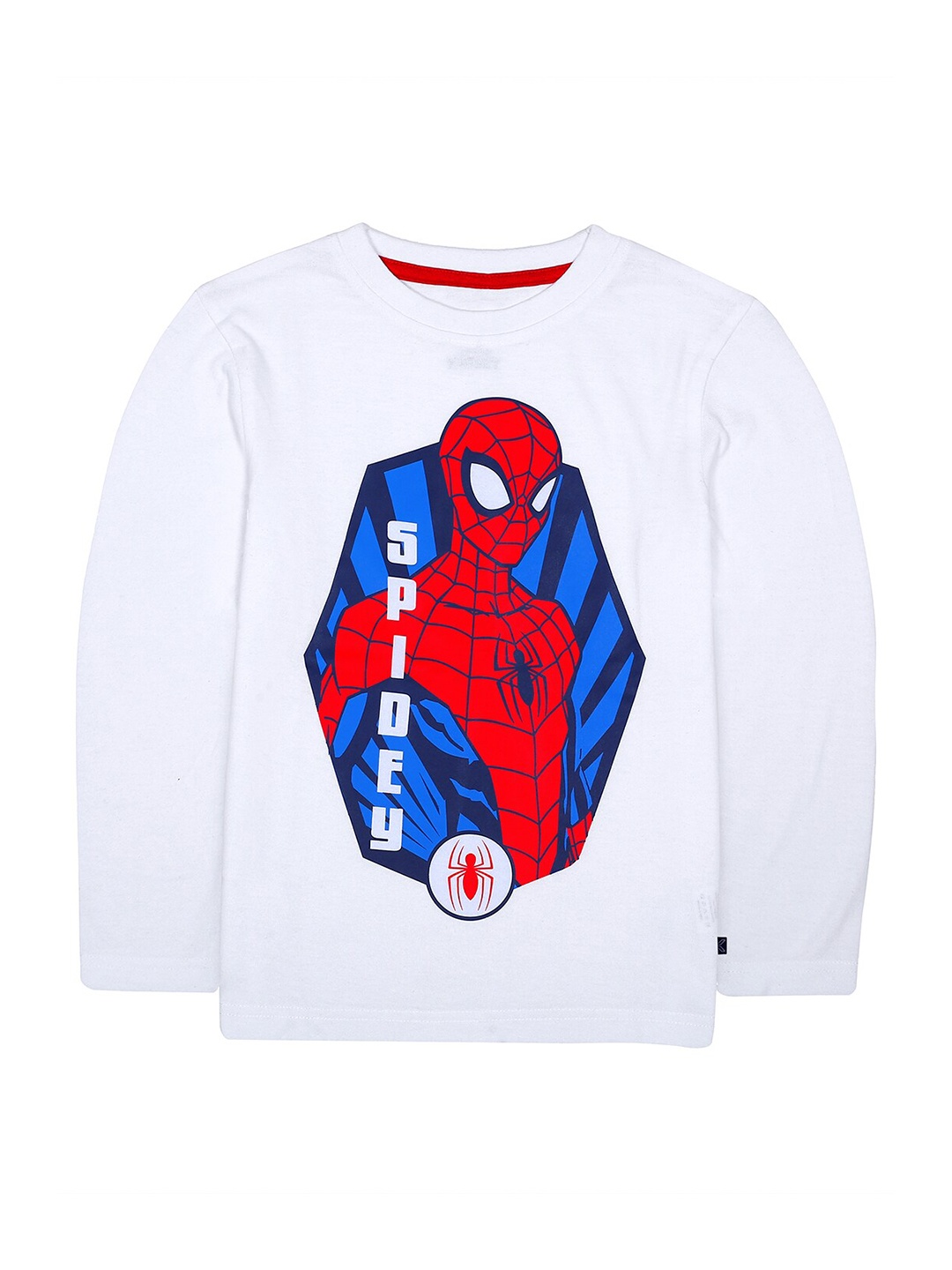 

KINSEY Boys White Spider-Man Printed Applique T-shirt