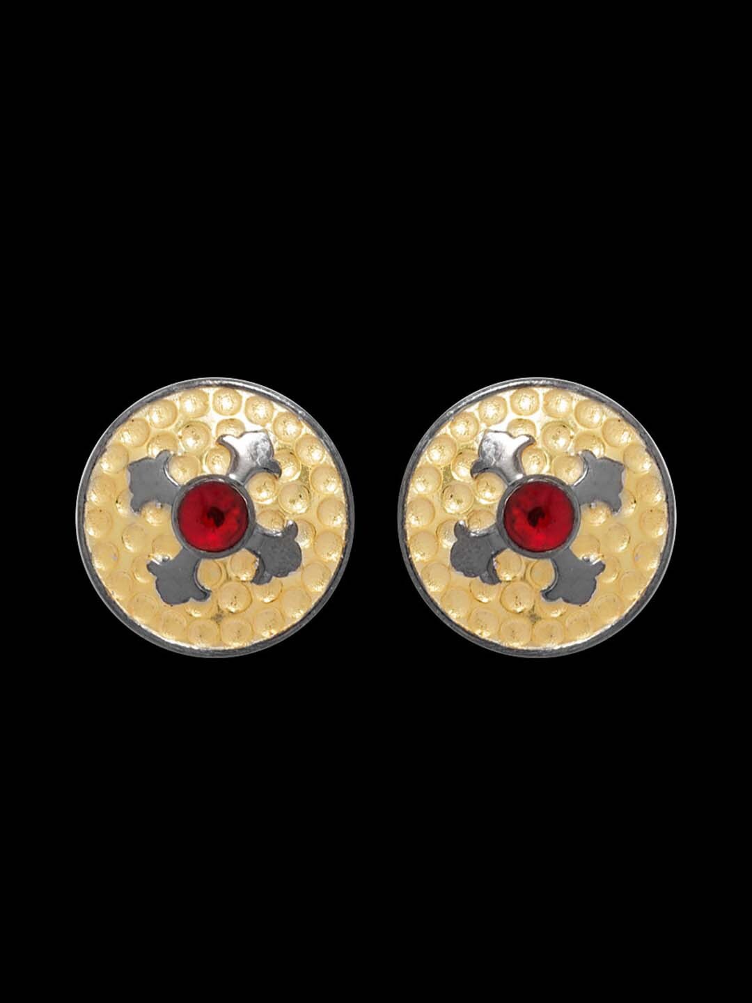 

Voylla Gold-Toned Contemporary Studs Earrings