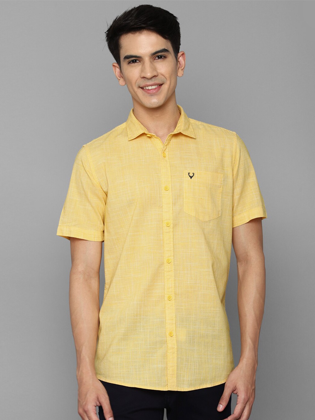 

Allen Solly Sport Men Yellow Pure Cotton Casual Shirt