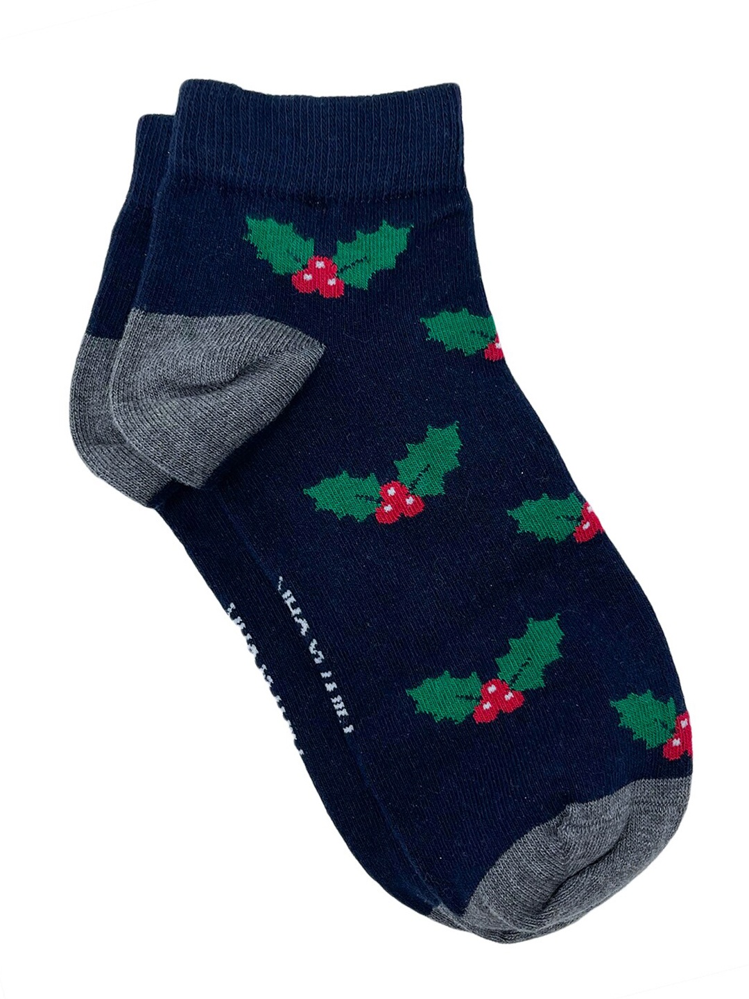 

Mint & Oak Men Navy Blue Patterned Ankle-Length Socks