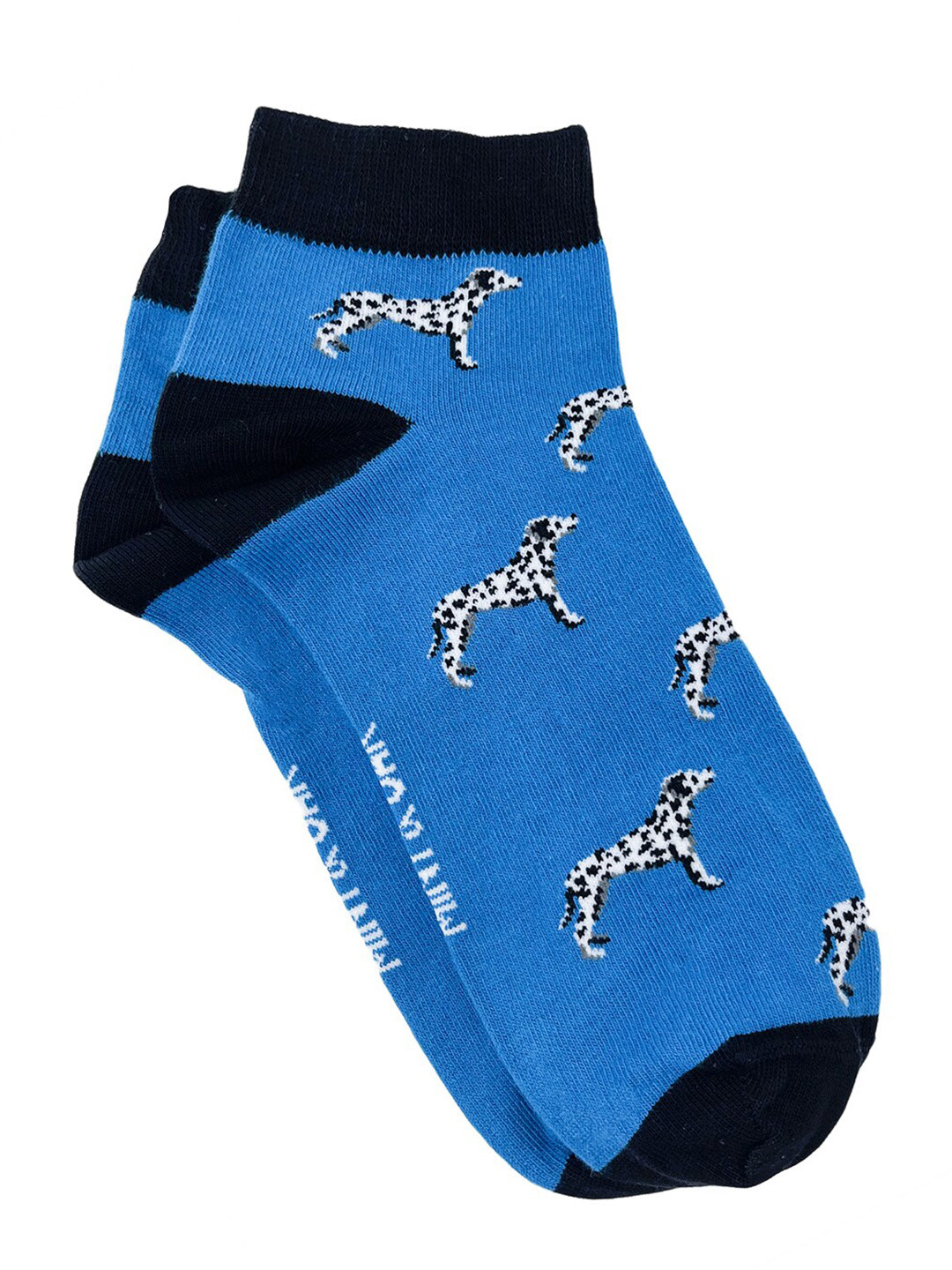 

Mint & Oak Men Blue Dalmation Printed Ankle-Length Socks