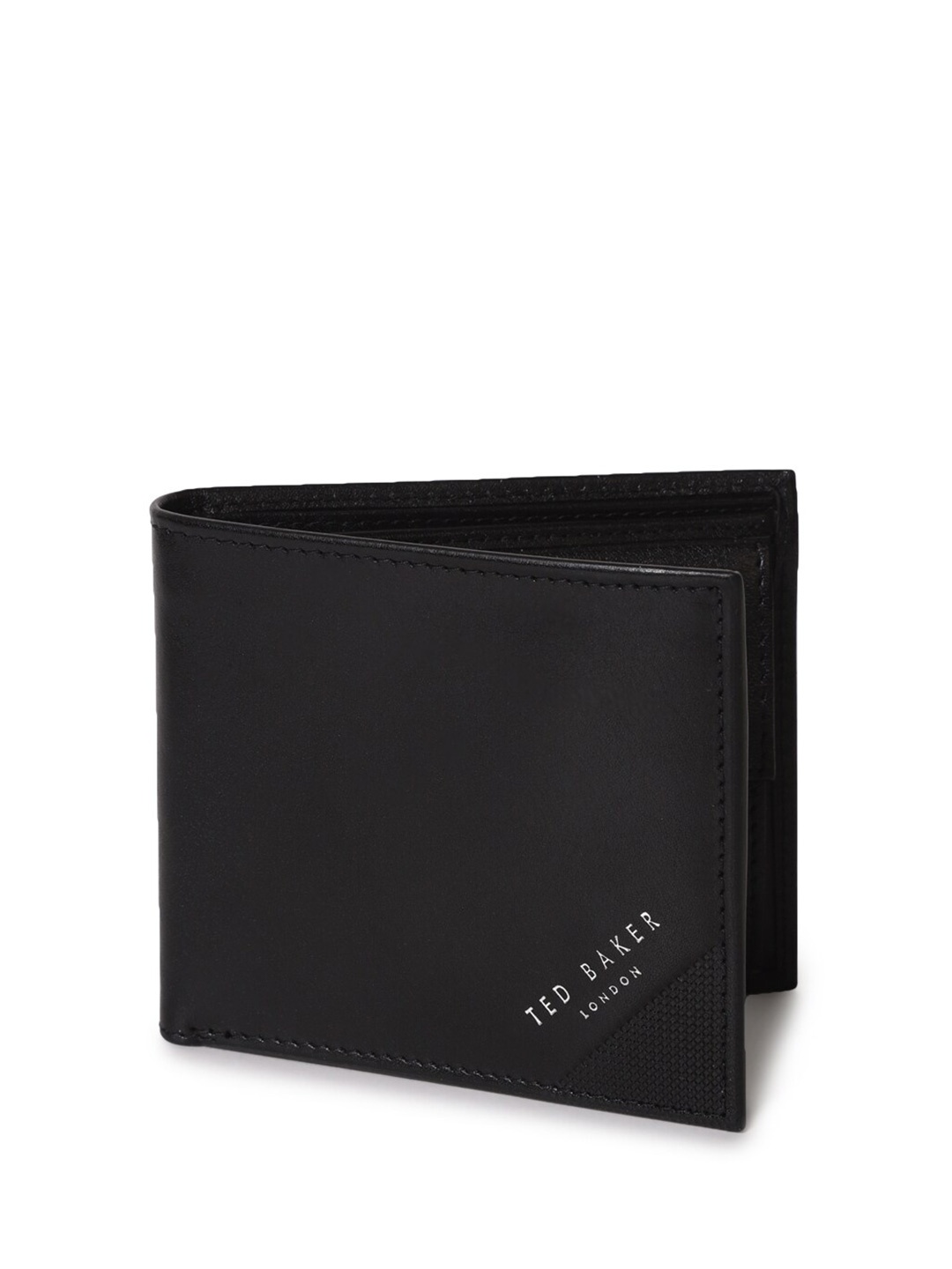 

Ted Baker Men Black Leather Two Fold Wallet