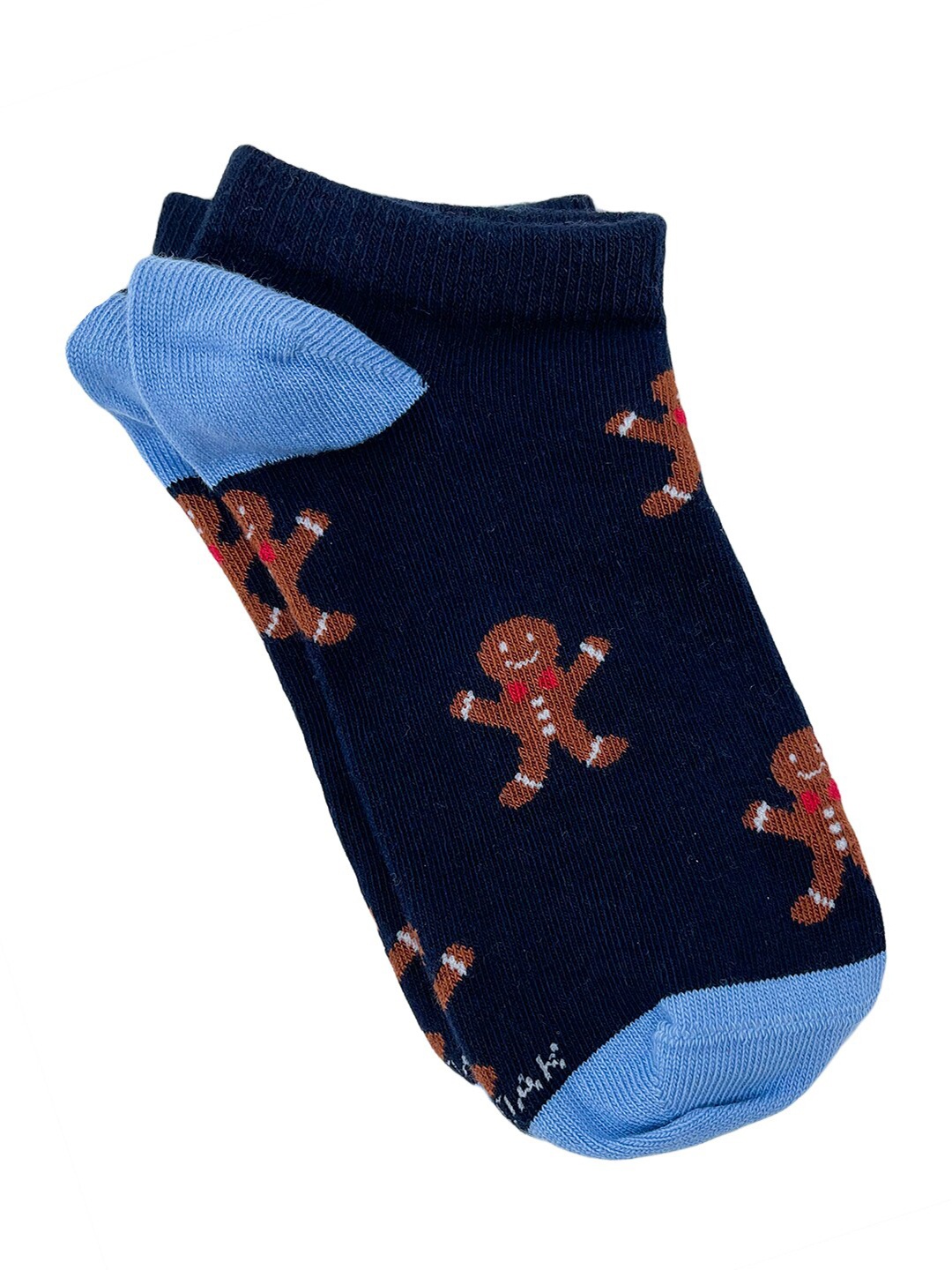 

Mint & Oak Women Navy Blue Ms. Ginger Patterned Ankle Length Socks