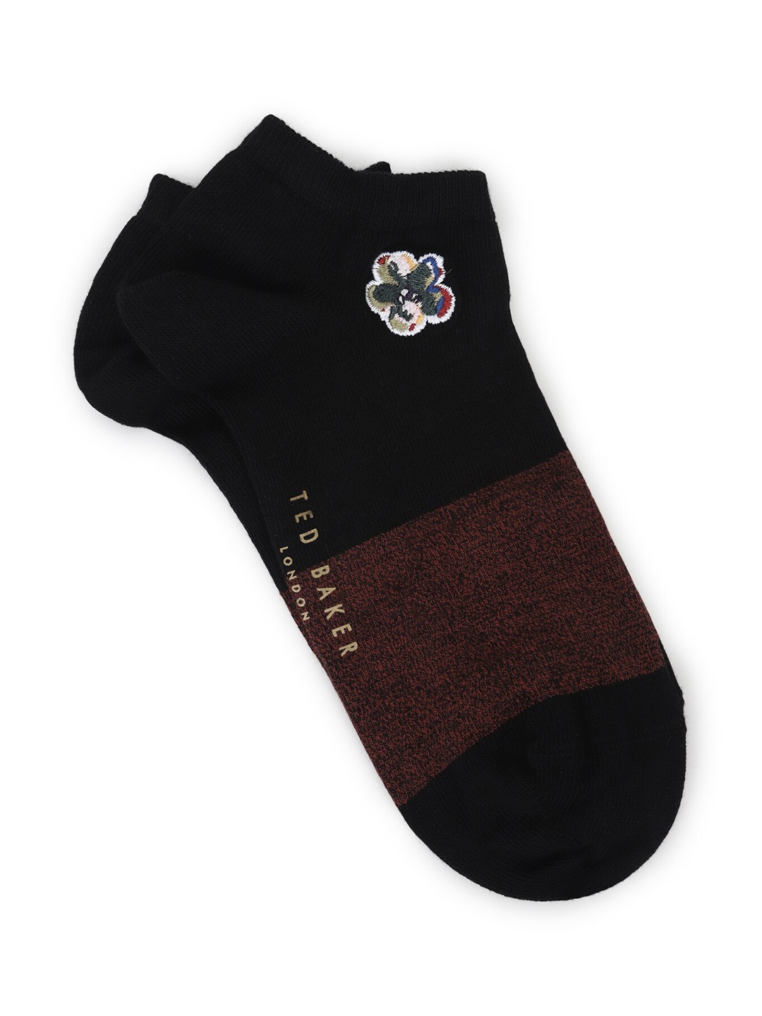 

Ted Baker Men Black & Brown Colourblocked Shoe-Liners