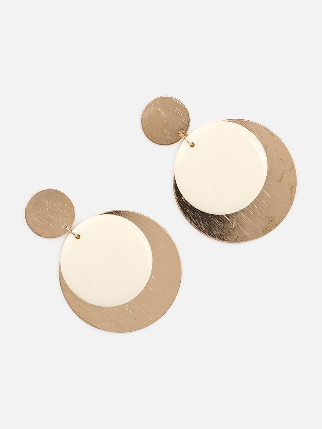 

FOREVER 21 Gold-Toned Contemporary Drop Earrings
