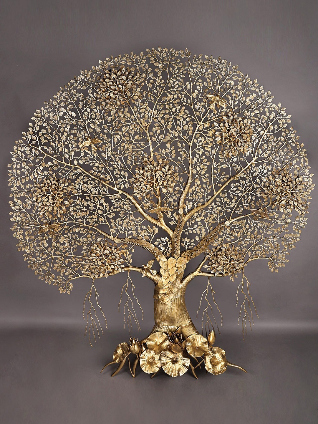 

Exotic India Gold Toned Wall Mounted Super Large Tree of Life