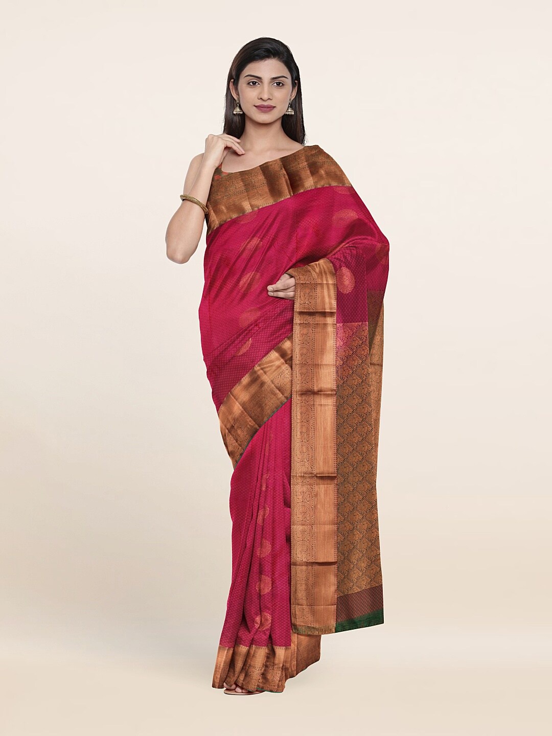 

Pothys Purple Woven Design Zari Pure Silk Saree