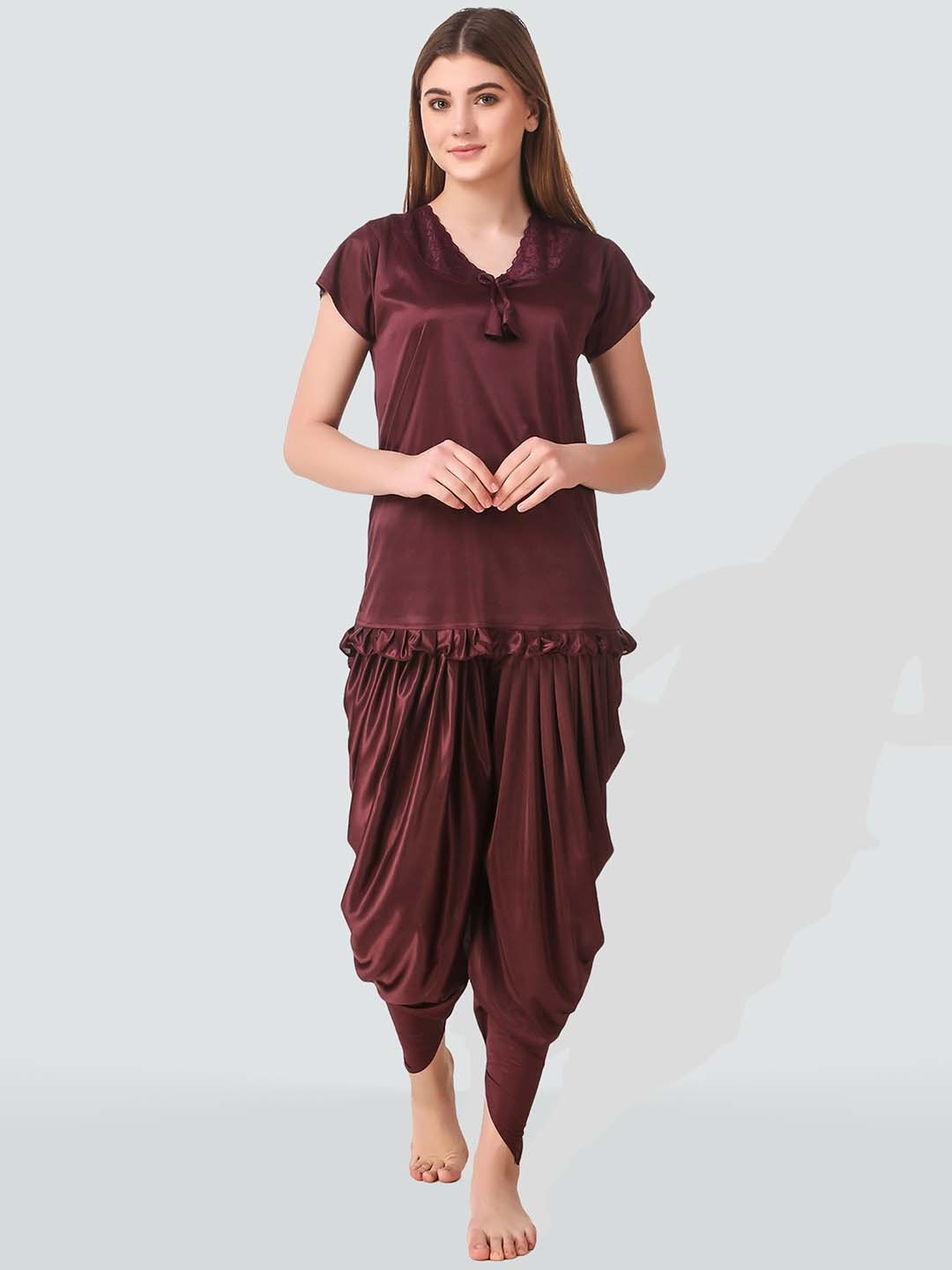 

Romaisa Women Brown Night suit