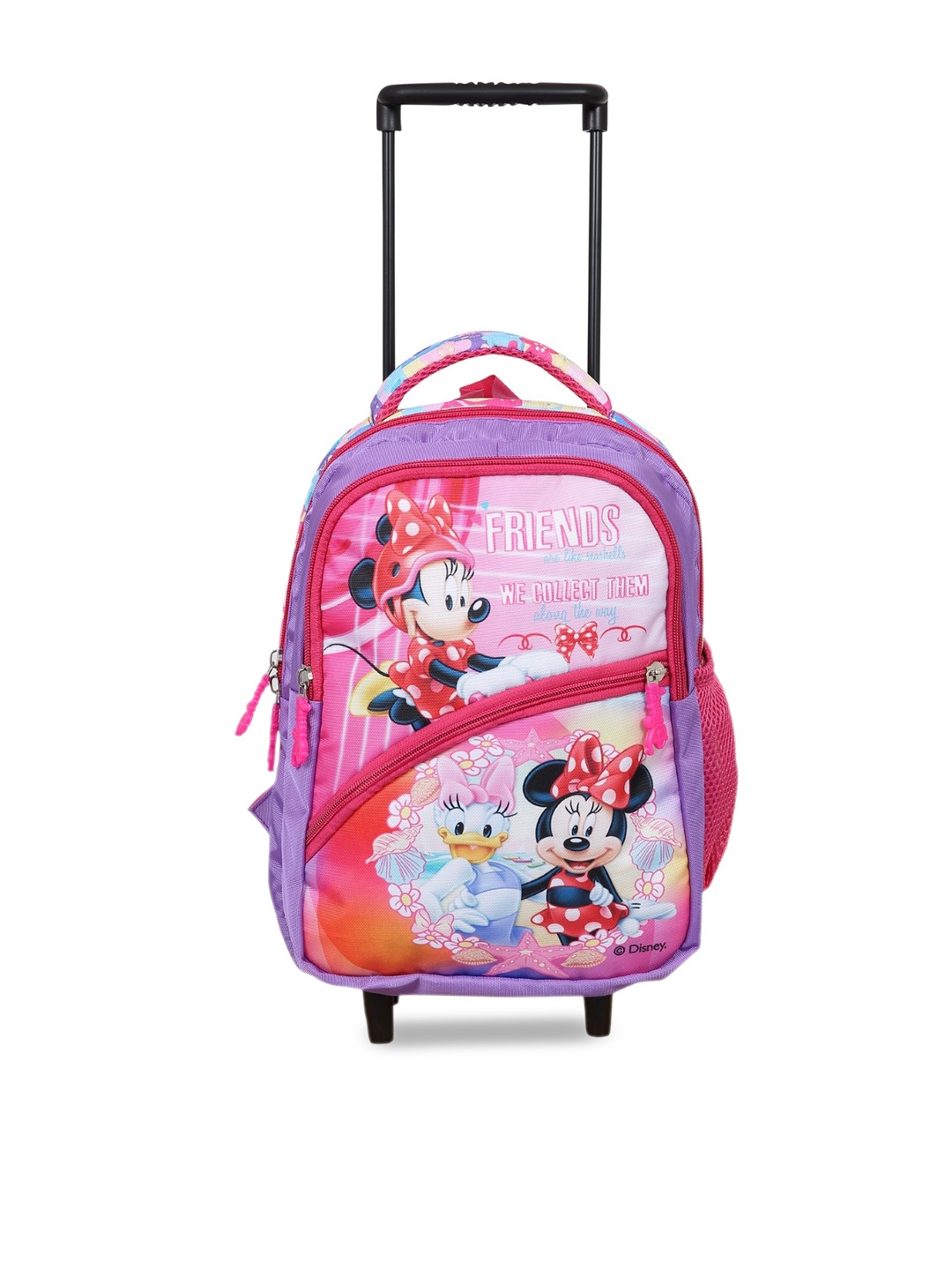 

Disney Kids Pink & Purple Graphic Printed Trolley Backpack