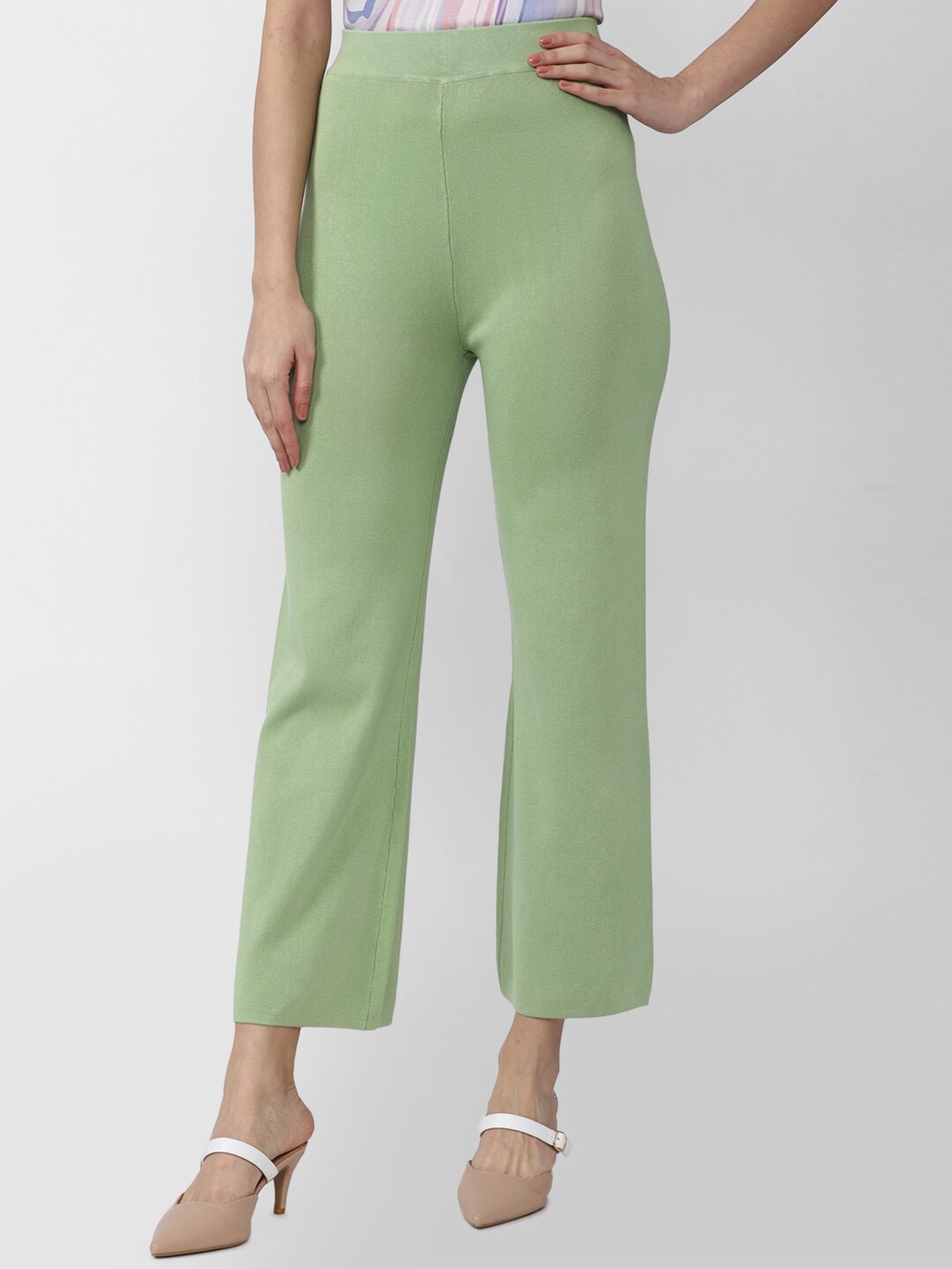 

Van Heusen Woman Women Green Cotton Trousers