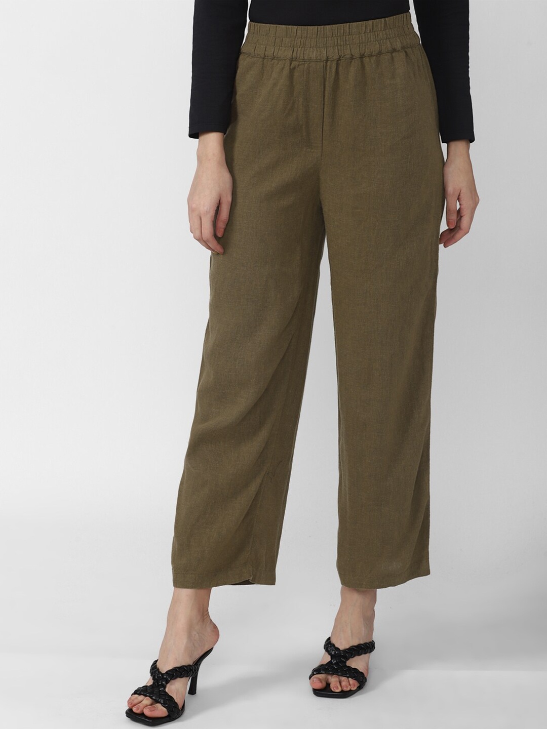 

Van Heusen Woman Women Olive Green Trousers