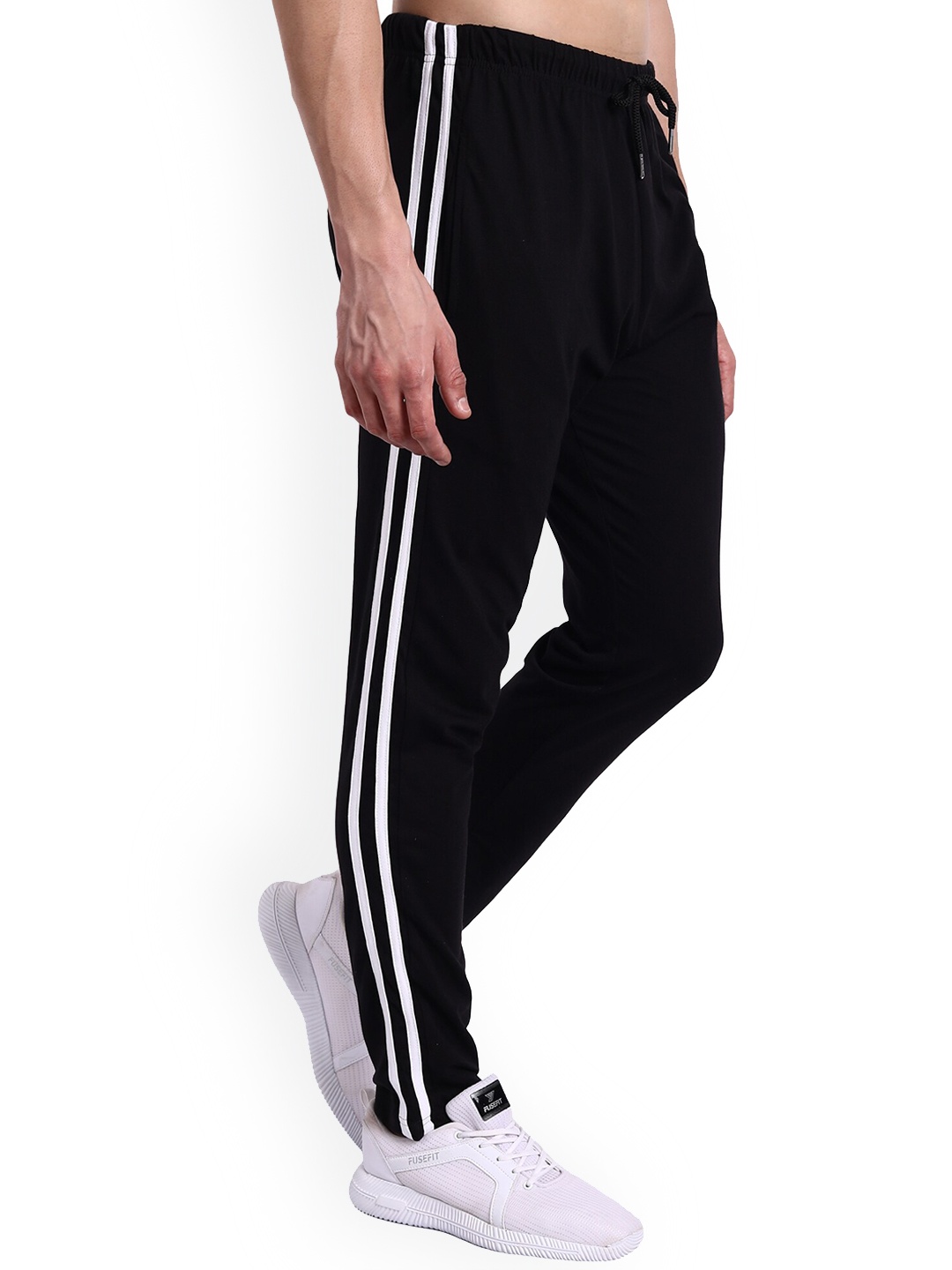 

PEPPYZONE Men Black Regular Fit Solid Track Pants