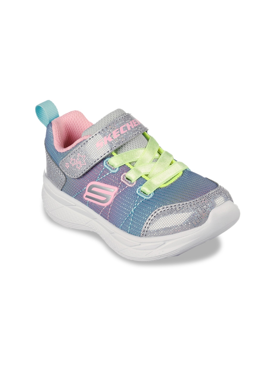 

Skechers SNAP SPRINTS 2.0 Girls Colourblocked Sneakers, Grey