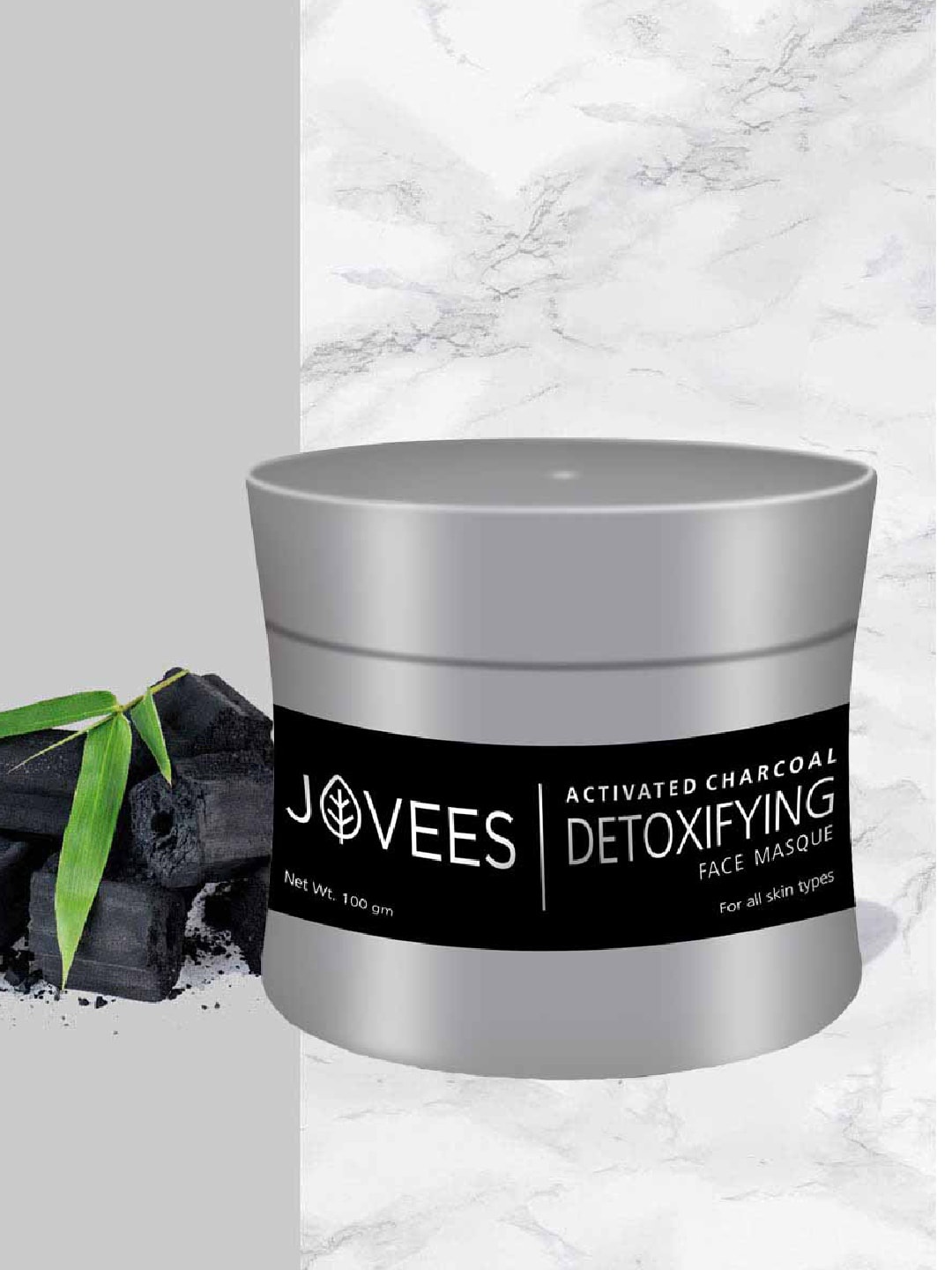 

Jovees Activated Charcoal Detoxifying Face Masque - 100 g, Black
