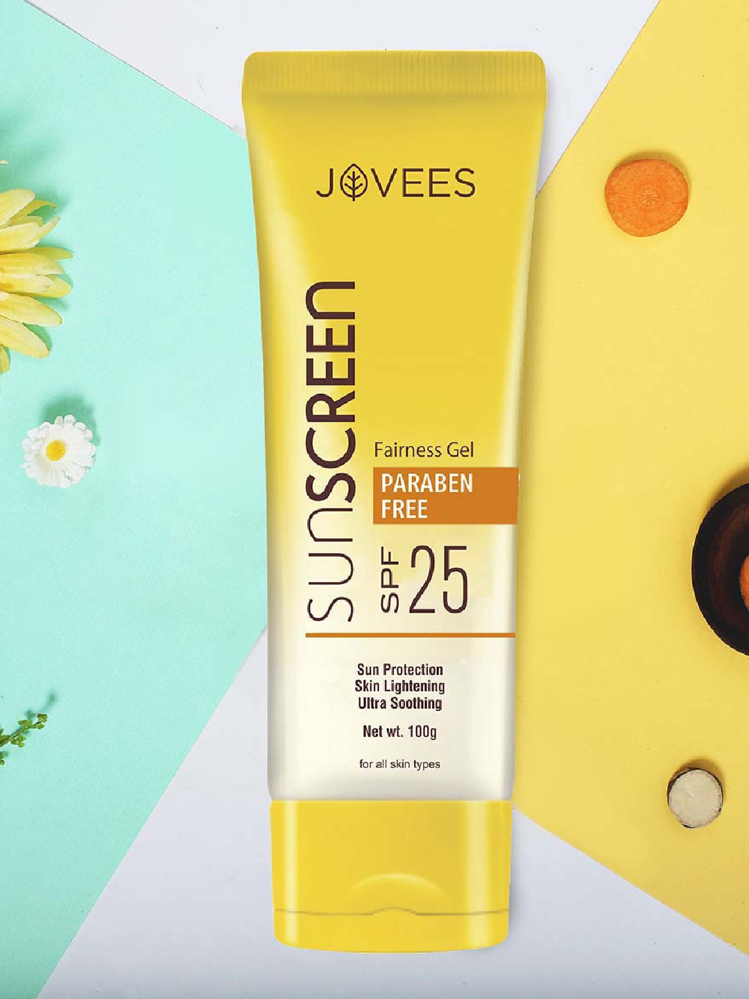 

Jovees Herbal Suncreen Fairness Gel (SPF-25)-100 g, Off white