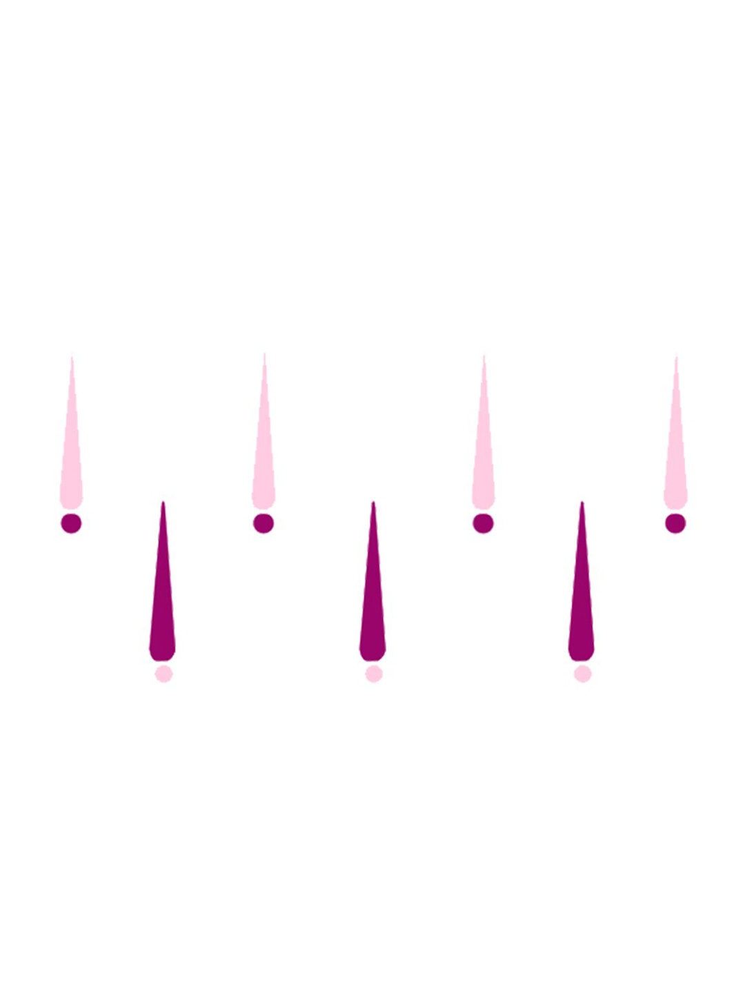 

Comet Busters 7 Pcs Reusable Designer Bindis - Pink & Magenta