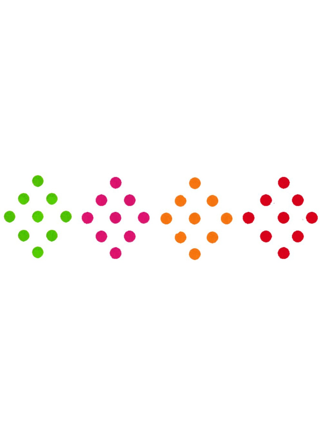 

Comet Busters 32 Pcs Reusable Bindis - Multicoloured, Multi