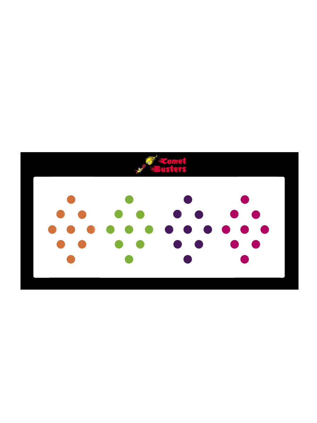 

Comet Busters 36 Pcs Reusable Bindis - Multicoloured, Multi