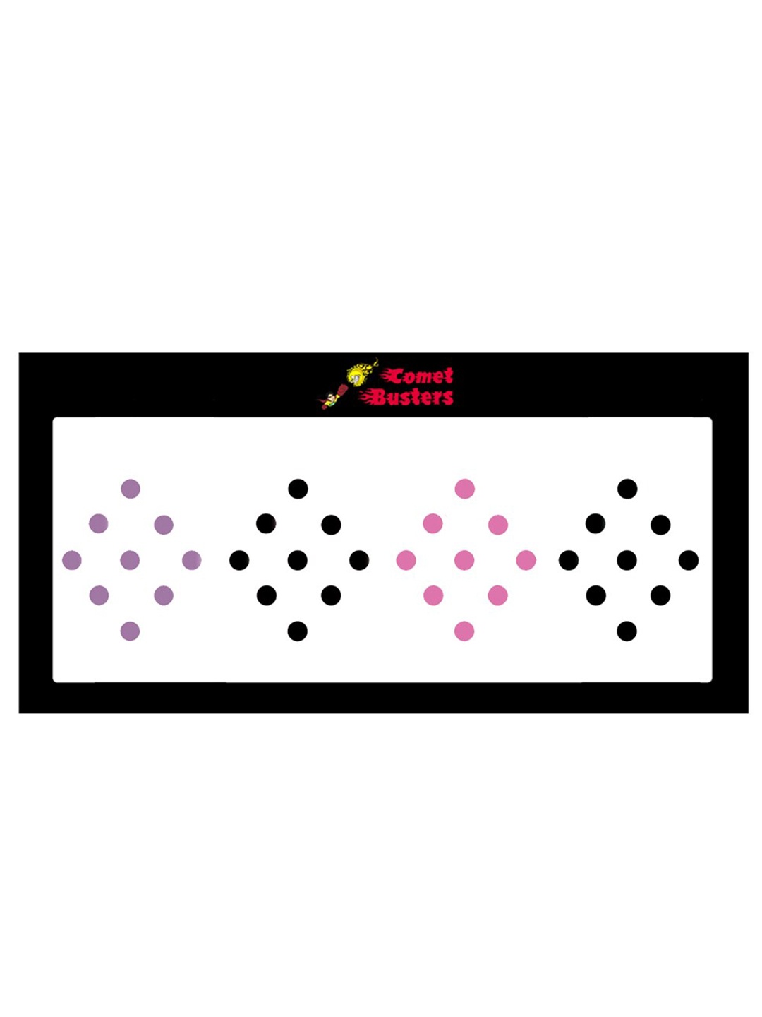 

Comet Busters 36 Pcs Reusable Bindis - Multicoloured, Multi