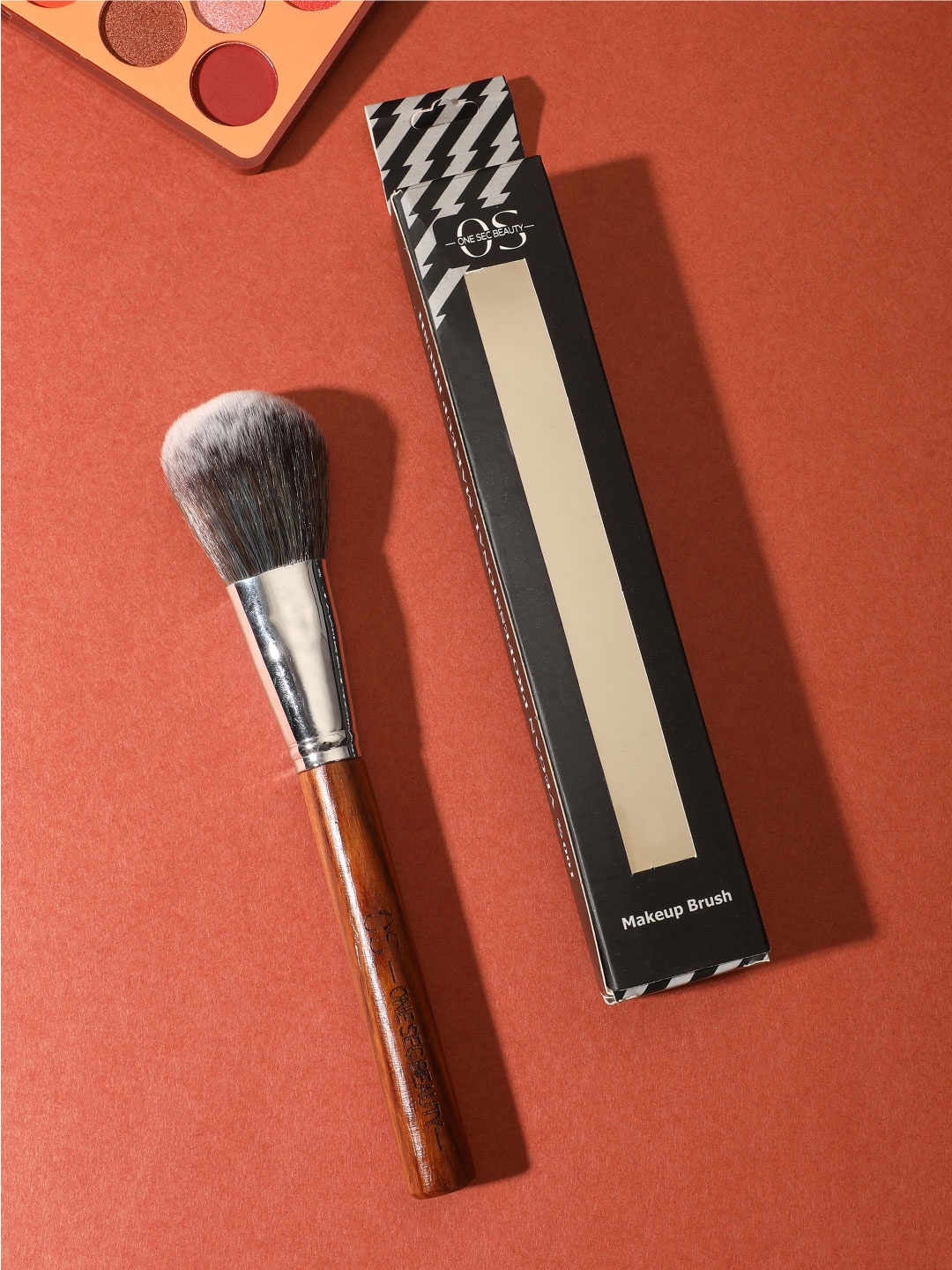 

One Sec Beauty Fluffy Large Powder Makeup Brush with Rose Wood Handle, Brown